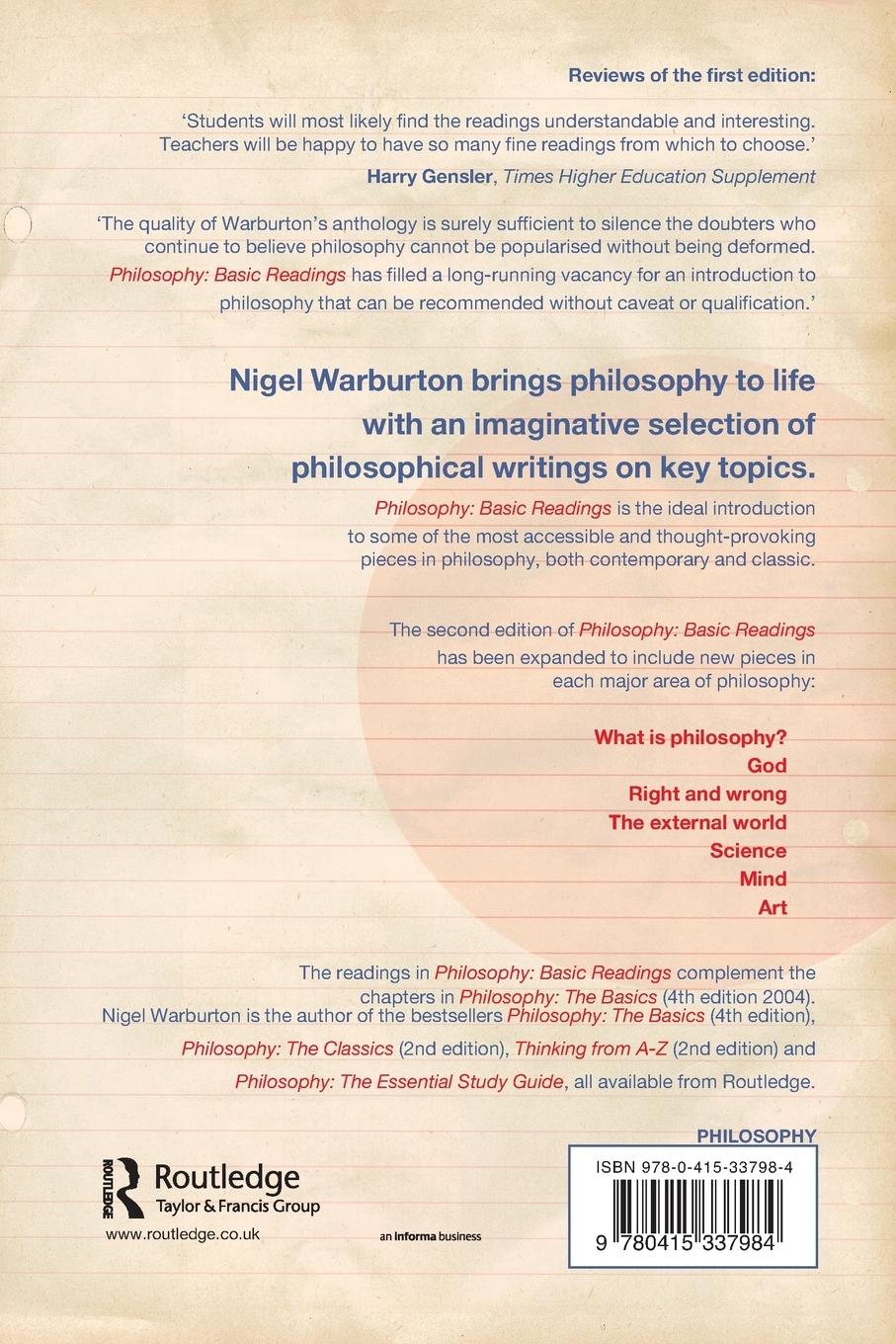 Rückseitencover Philosophy