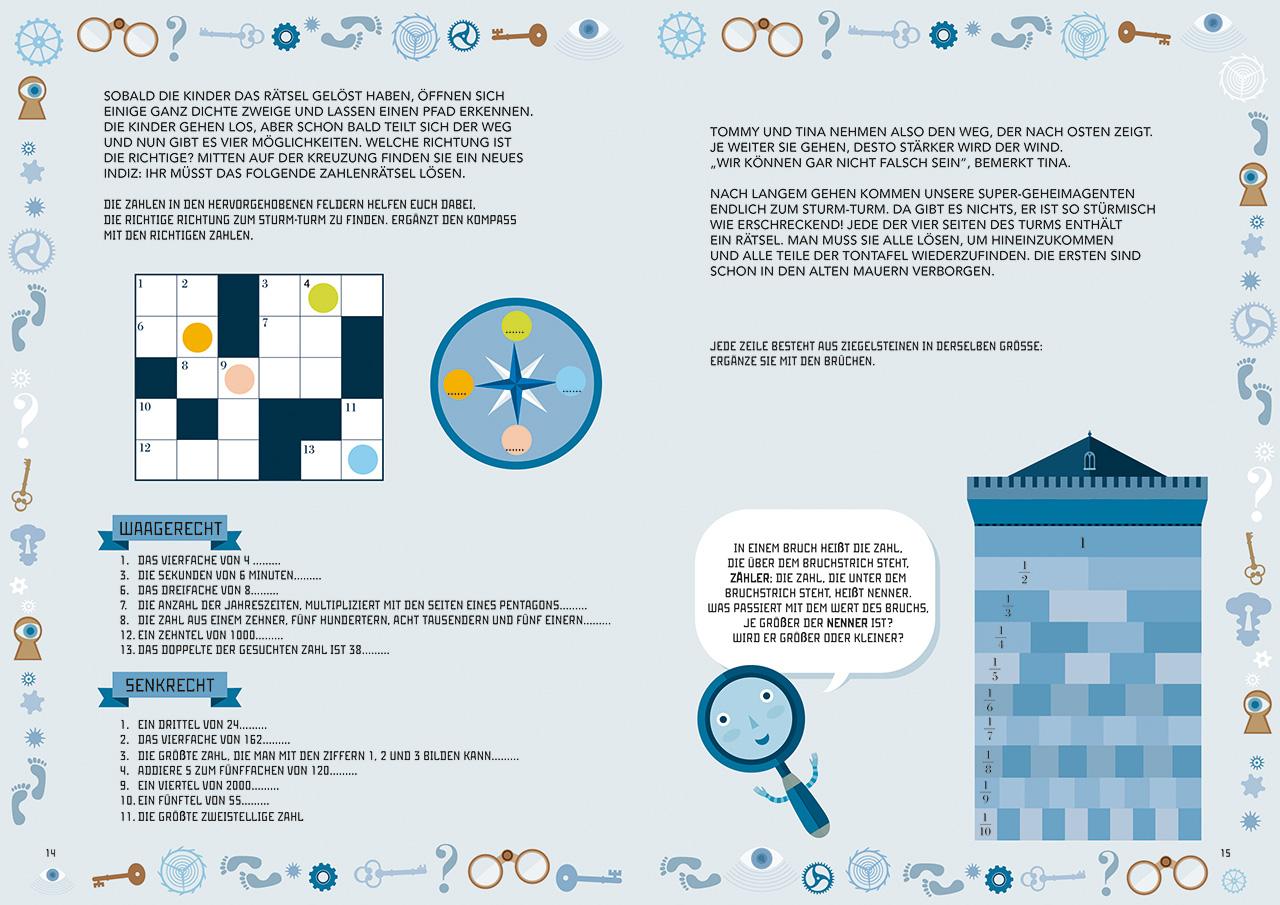 Beispielinhalt (Bild) Piraten ahoi! Die verwegenen Abenteuer von Dezimalen, Brüchen und Prozenten
