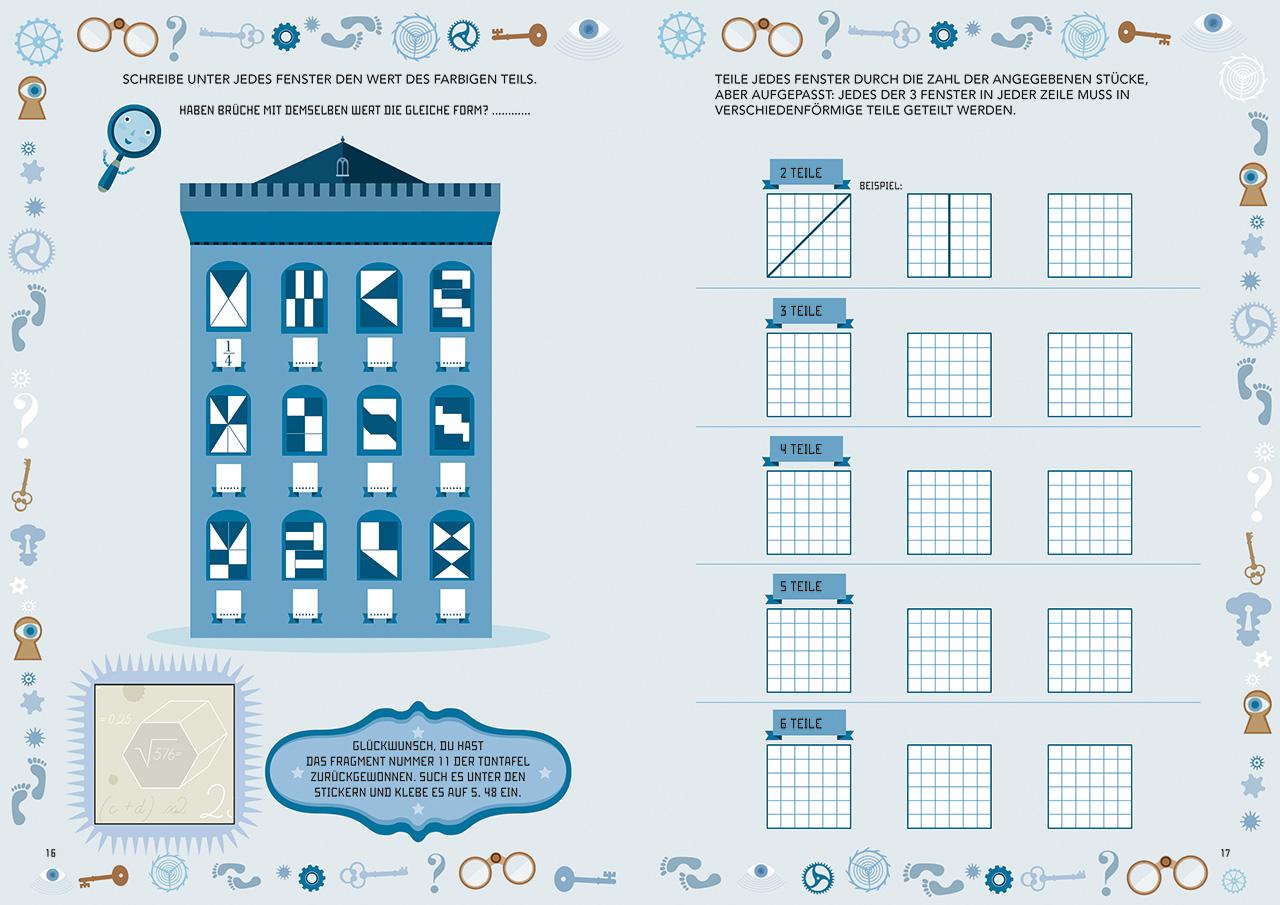 Beispielinhalt (Bild) Piraten ahoi! Die verwegenen Abenteuer von Dezimalen, Brüchen und Prozenten
