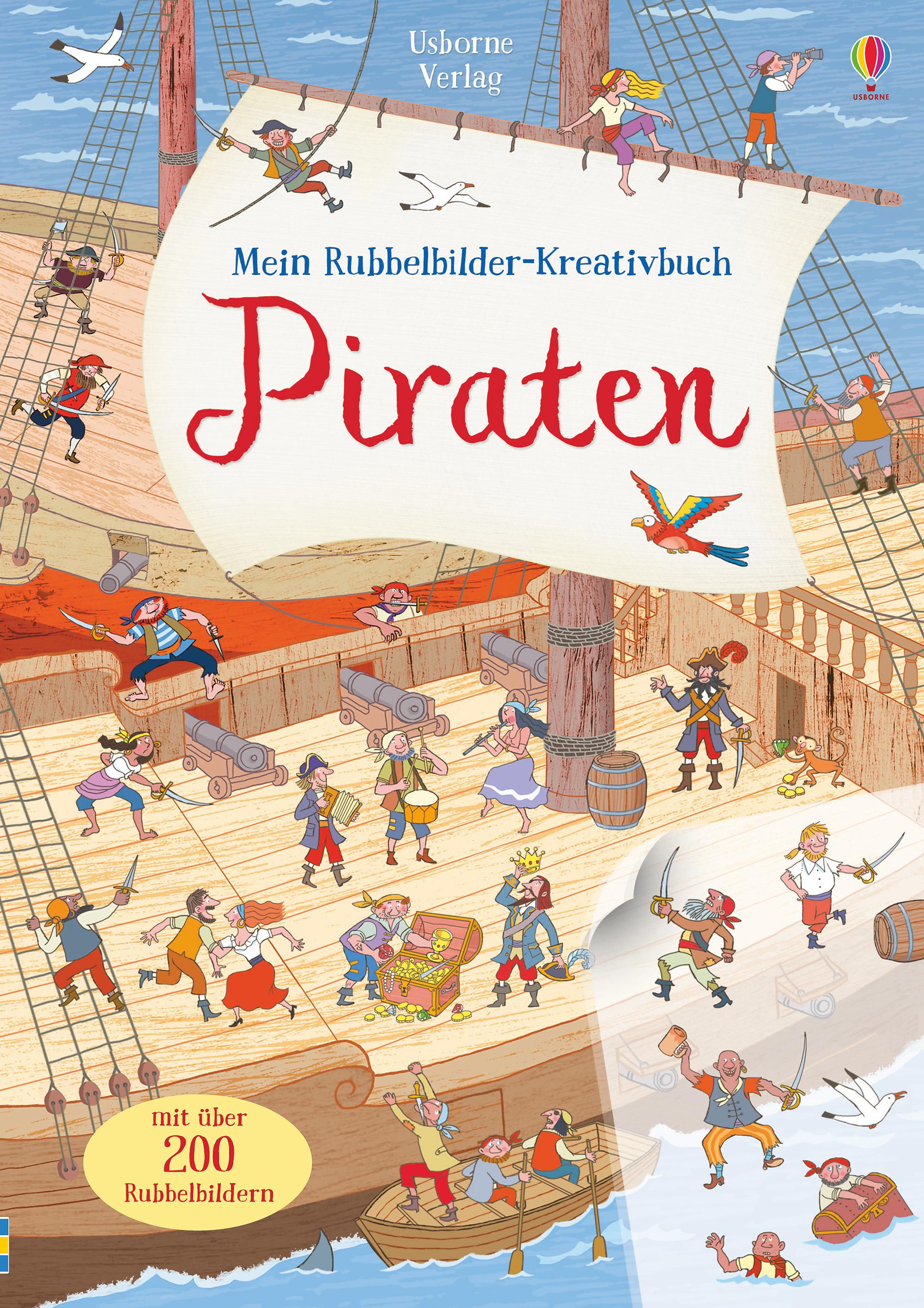 Vorderes Coverbild Mein Rubbelbilder-Kreativbuch: Piraten