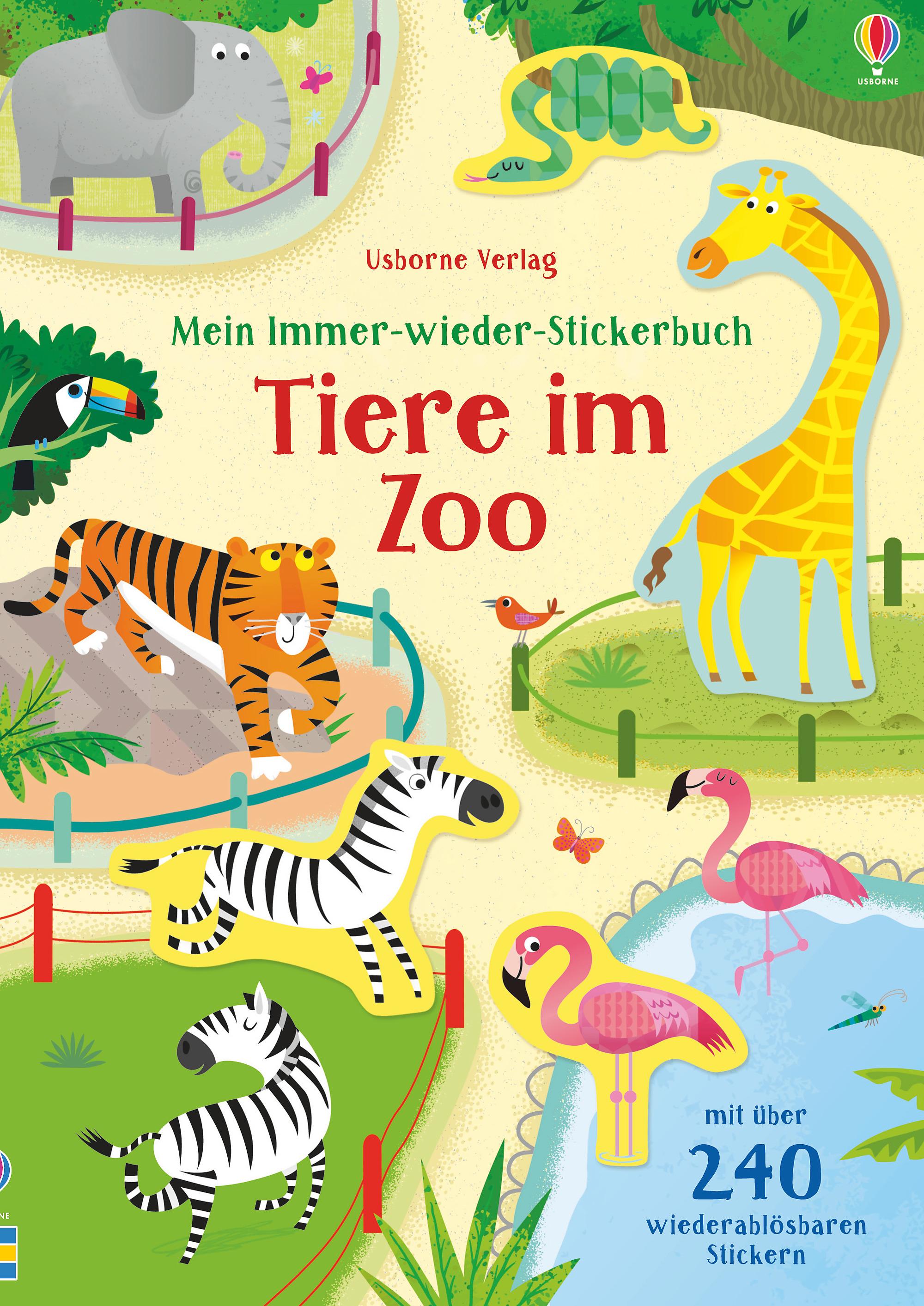 Vorderes Coverbild Mein Immer-wieder-Stickerbuch: Tiere im Zoo