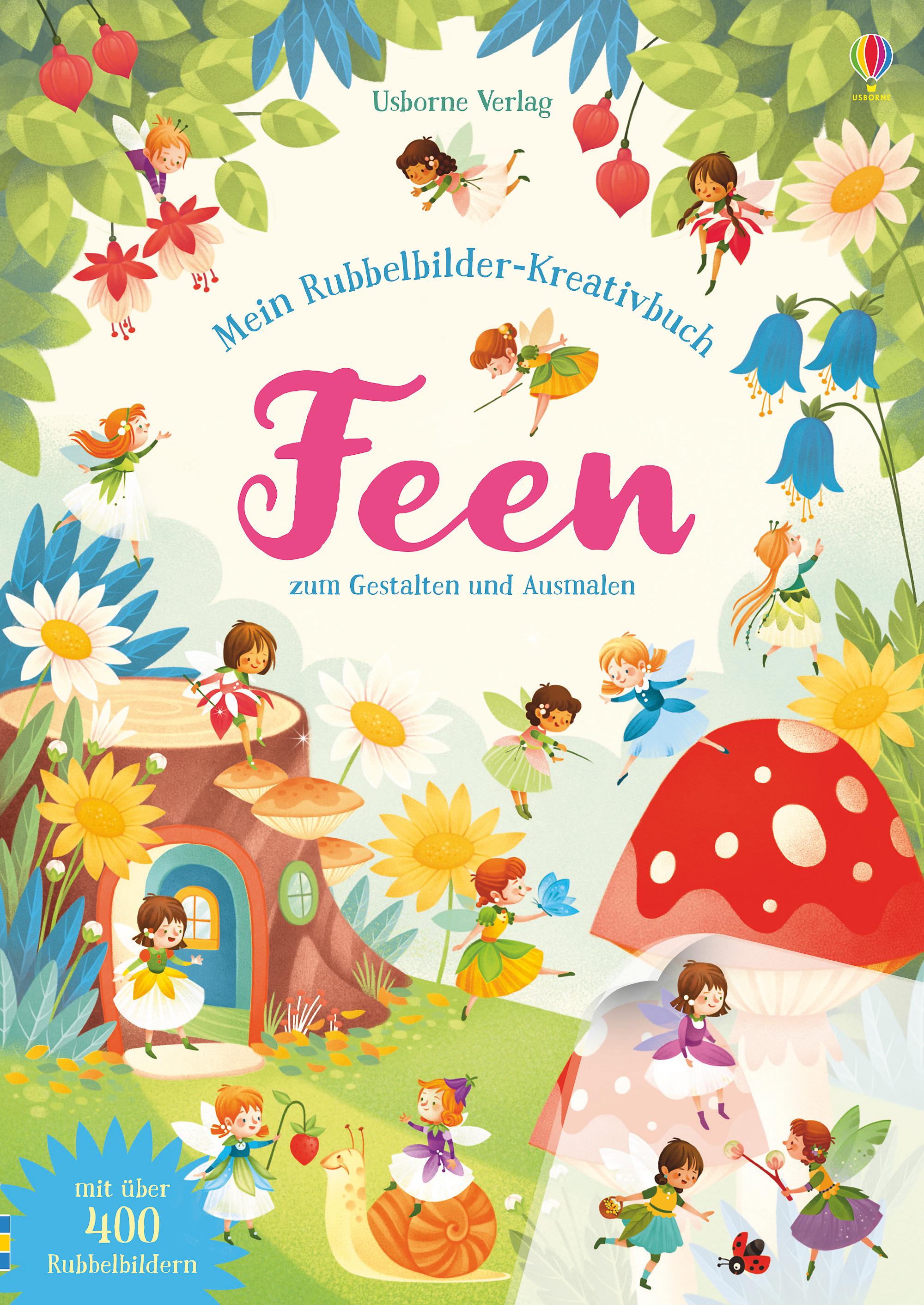 Vorderes Coverbild Mein Rubbelbilder-Kreativbuch: Feen