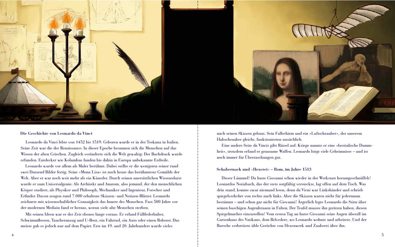 Beispielinhalt (Bild) Die geheimnisvolle Welt des Leonardo da Vinci