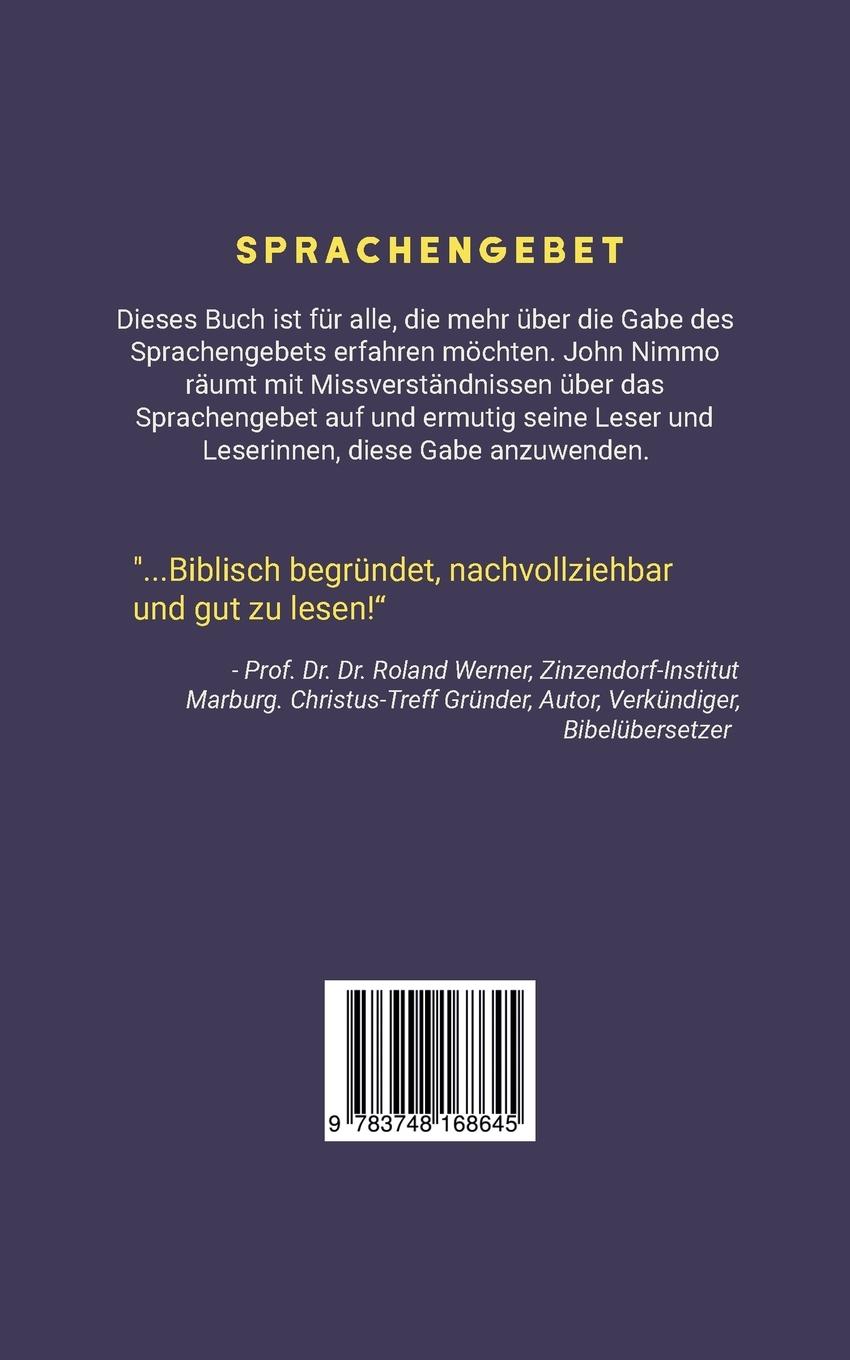Rückseitencover Sprachengebet
