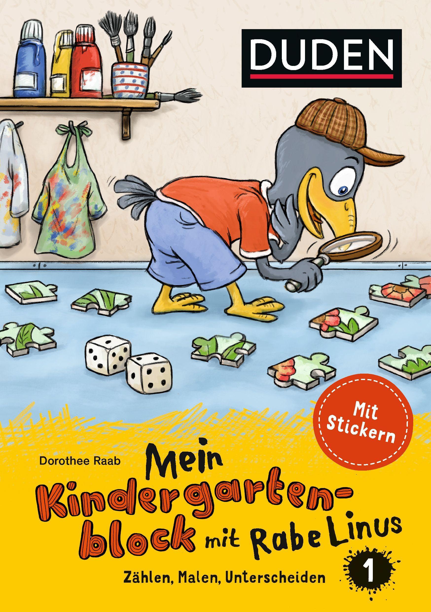 Vorderes Coverbild Mein Kindergartenblock mit Rabe Linus 1