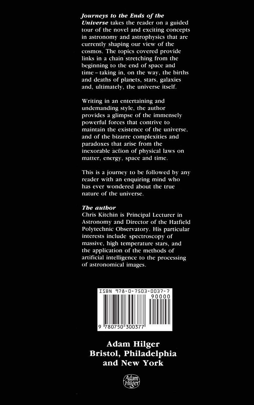 Rückseitencover Journeys to the Ends of the Universe