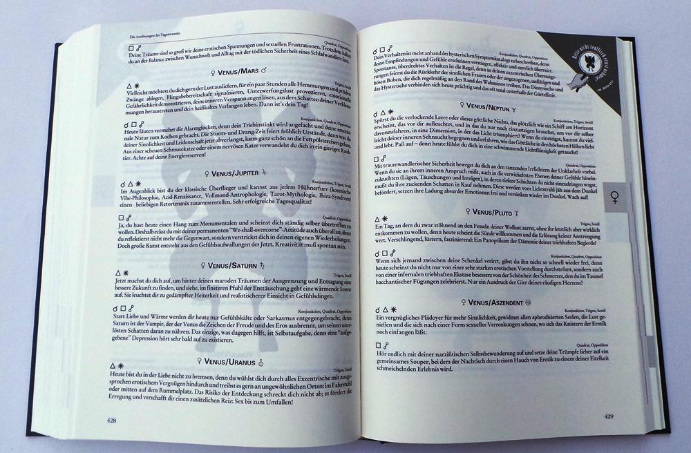 Beispielinhalt (Bild) Das Astrologie-Handbuch
