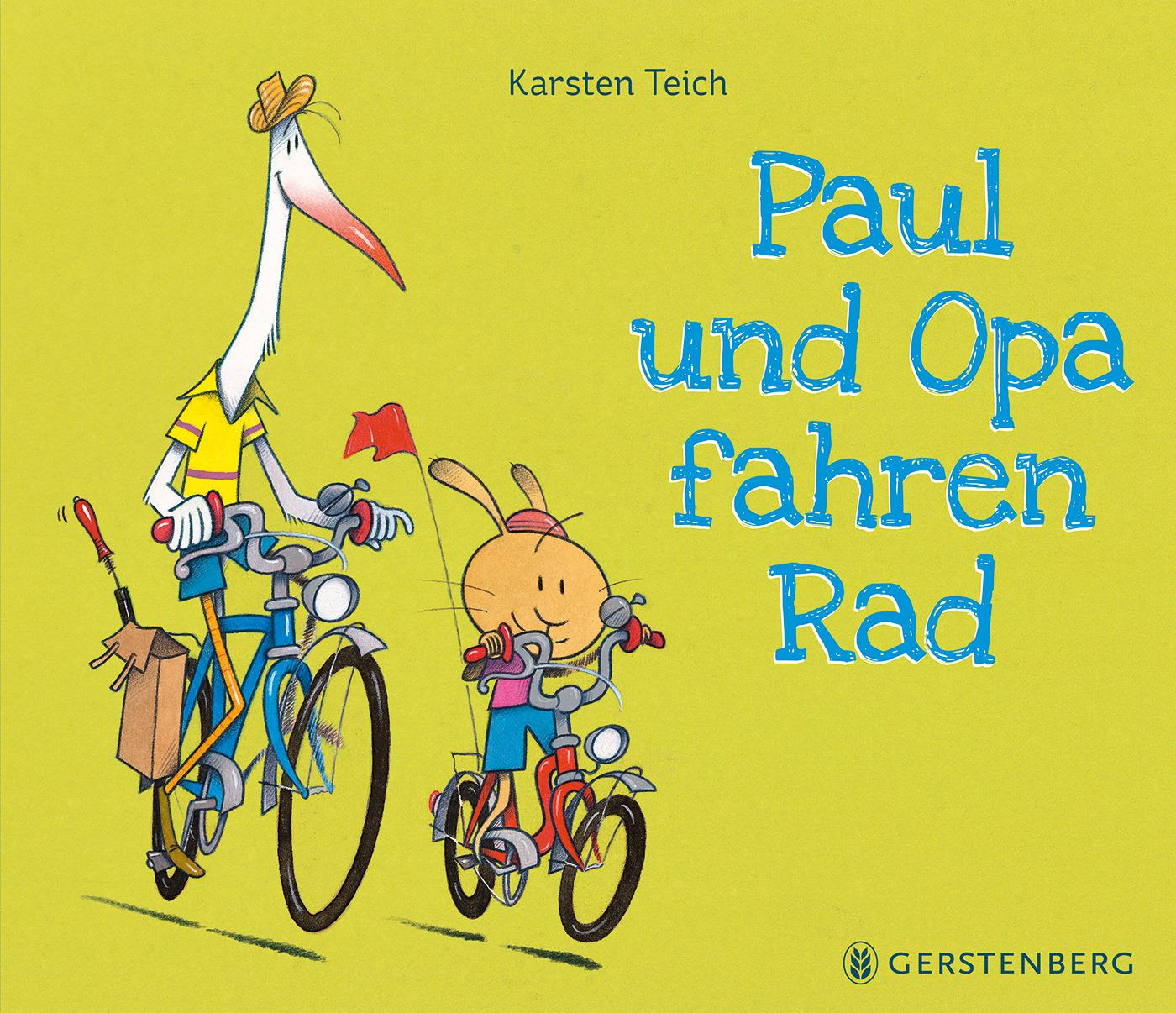 Vorderes Coverbild Paul und Opa fahren Rad