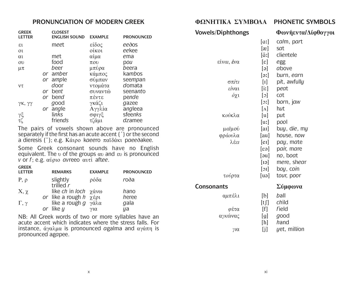 Beispielinhalt (Bild) Collins Greek Dictionary: Essential Edition