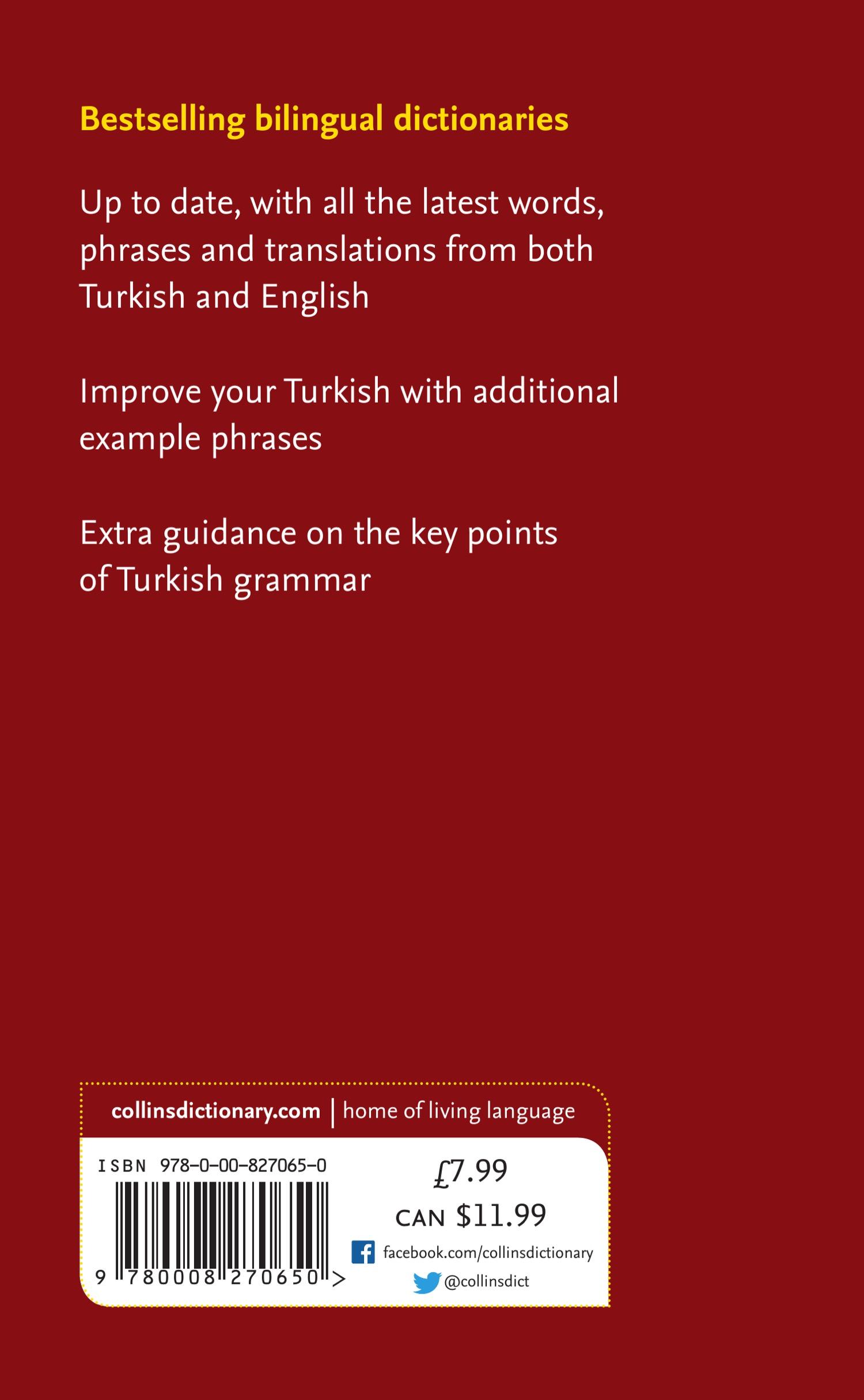 Rückseitencover Turkish Essential Dictionary