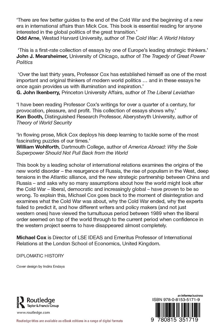 Rückseitencover The Post Cold War World