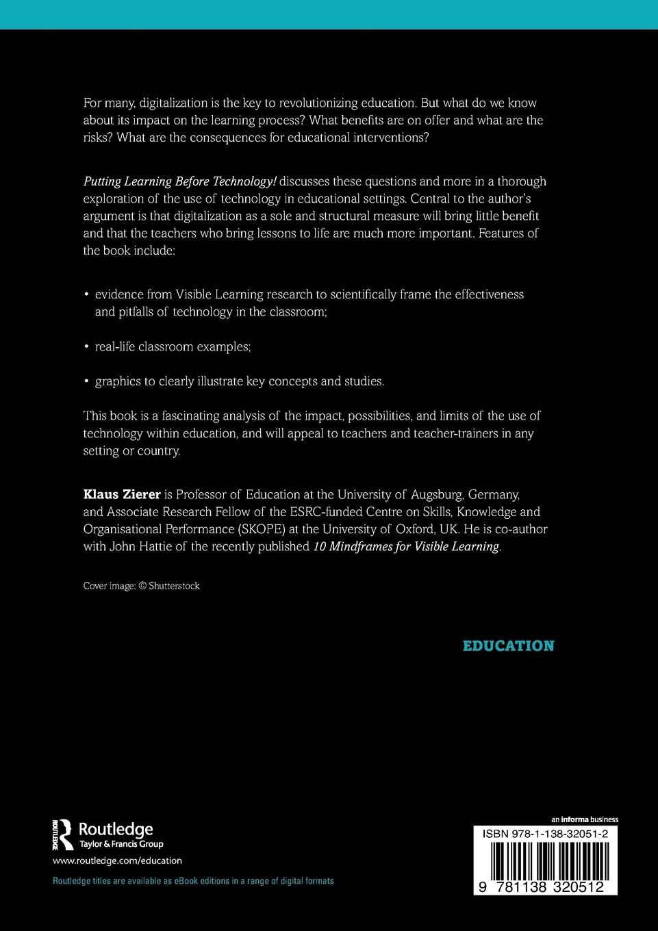 Rückseitencover Putting Learning Before Technology!