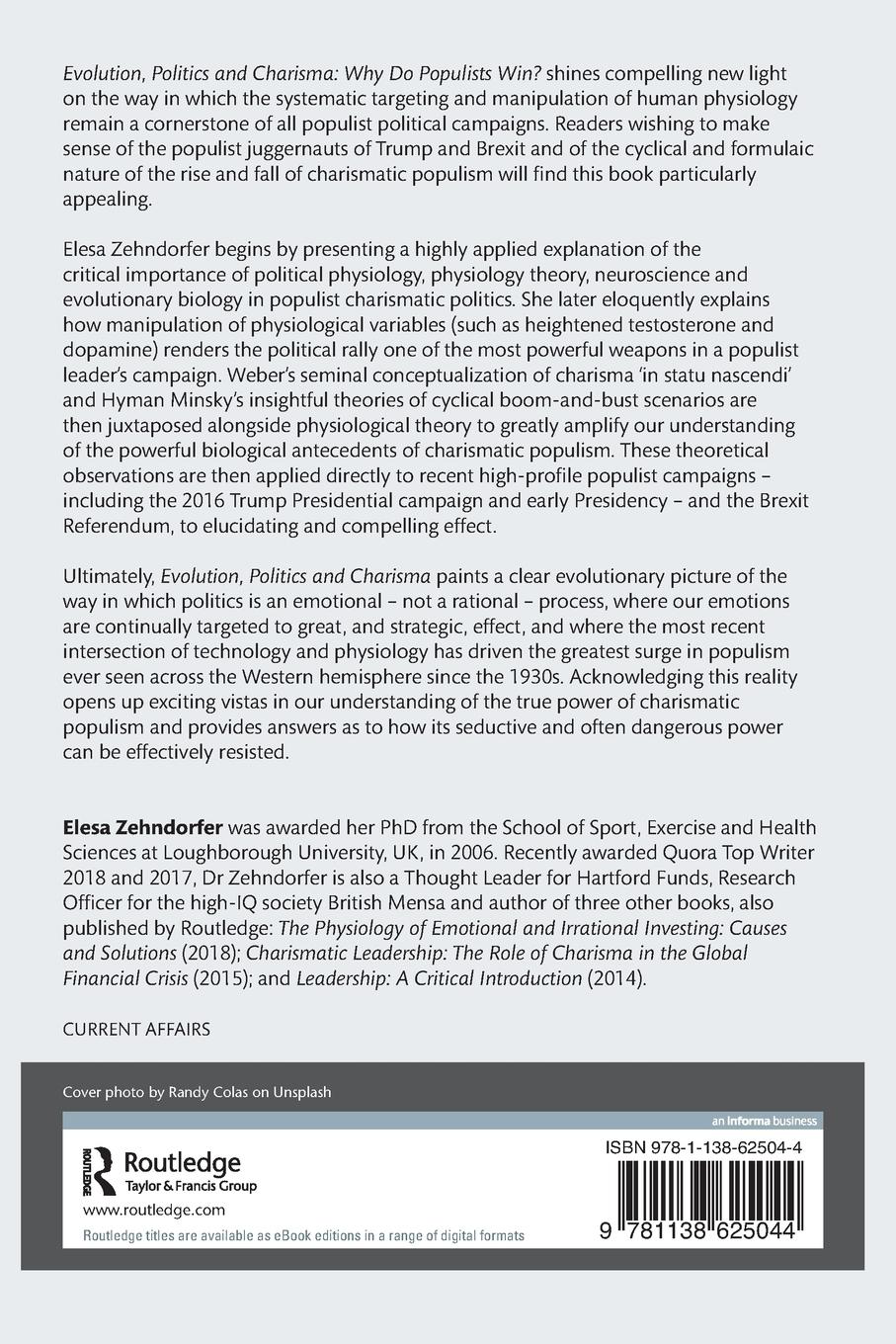 Rückseitencover Evolution, Politics and Charisma