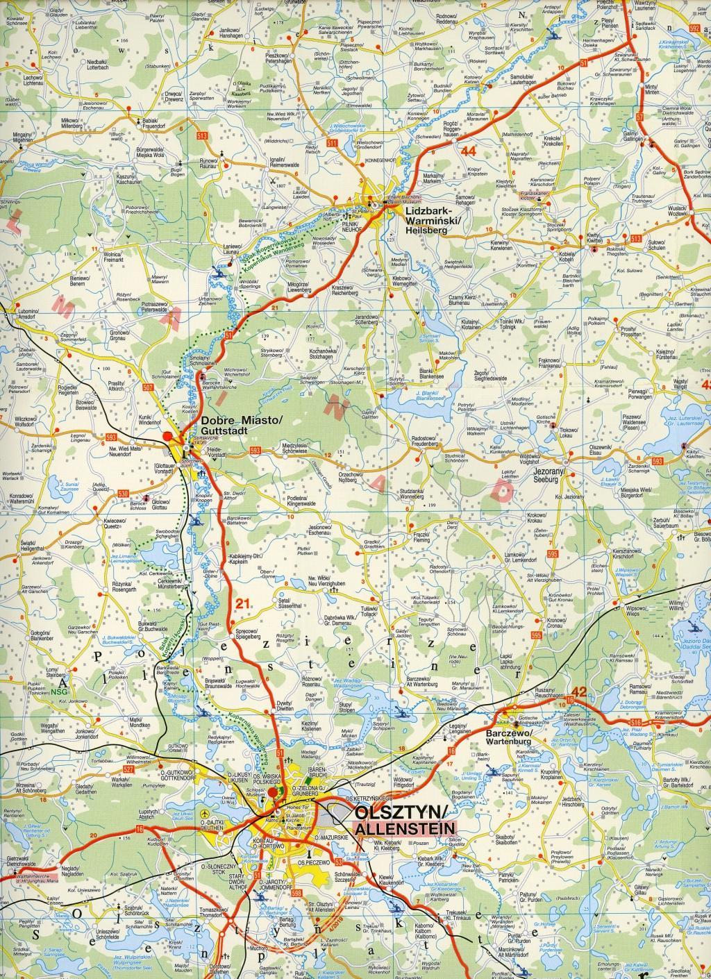 Beispielinhalt (Bild) Höfer Polen PL010. Südliches Ostpreußen 1 : 200 000.