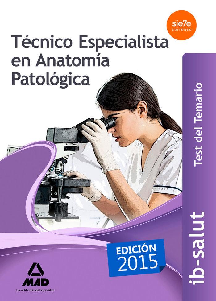 Vorderes Coverbild Técnico Especialista en Anatomía Patológica, Servicio de Salud de las Illes Balears, IB-SALUT. Test