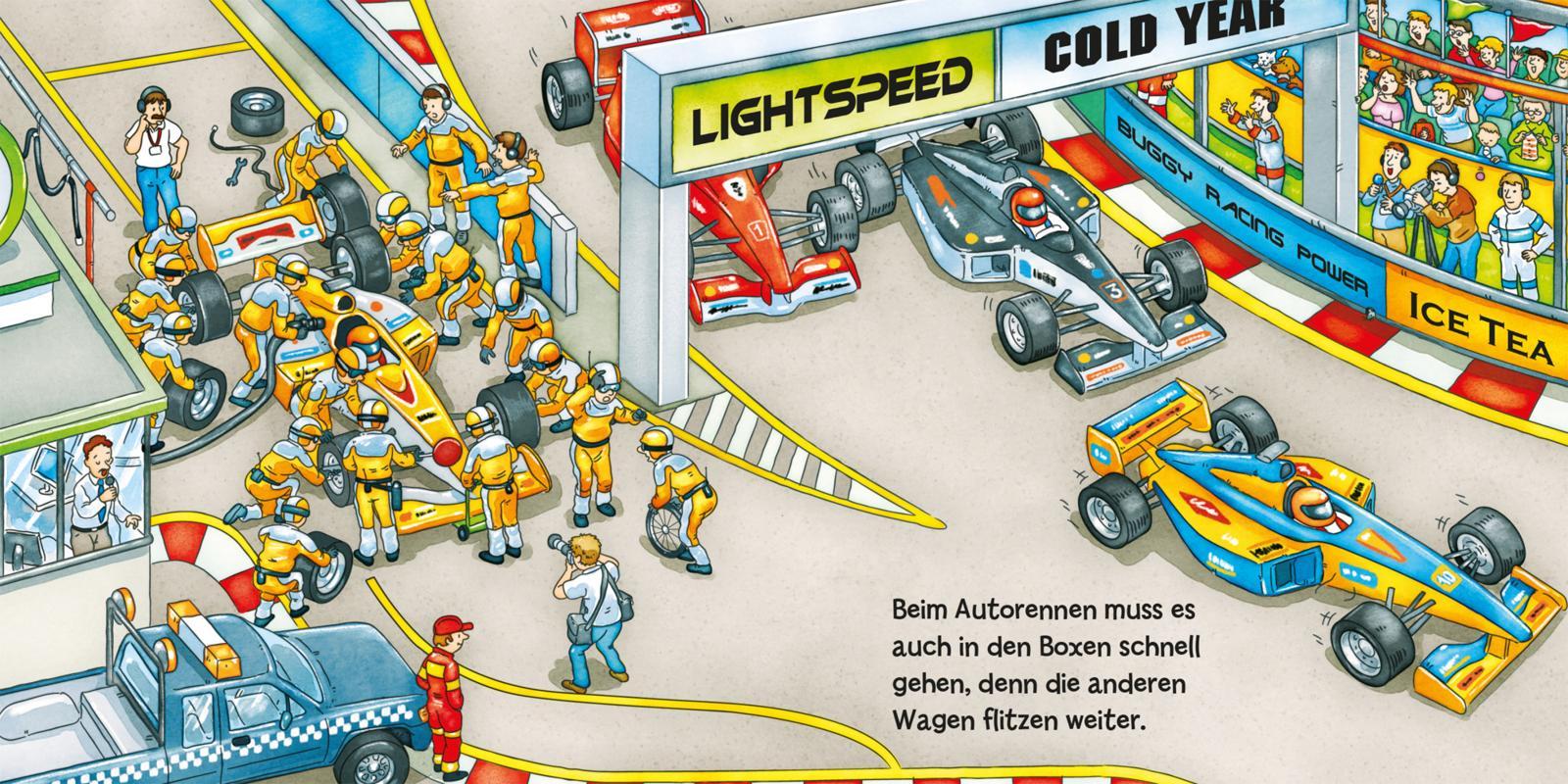 Beispielinhalt (Bild) Buggy-Bücher: Mein Buggy-Wimmelbuch: Fahrzeuge