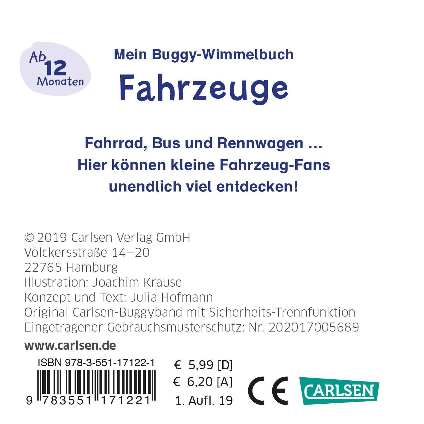 Rückseitencover Buggy-Bücher: Mein Buggy-Wimmelbuch: Fahrzeuge