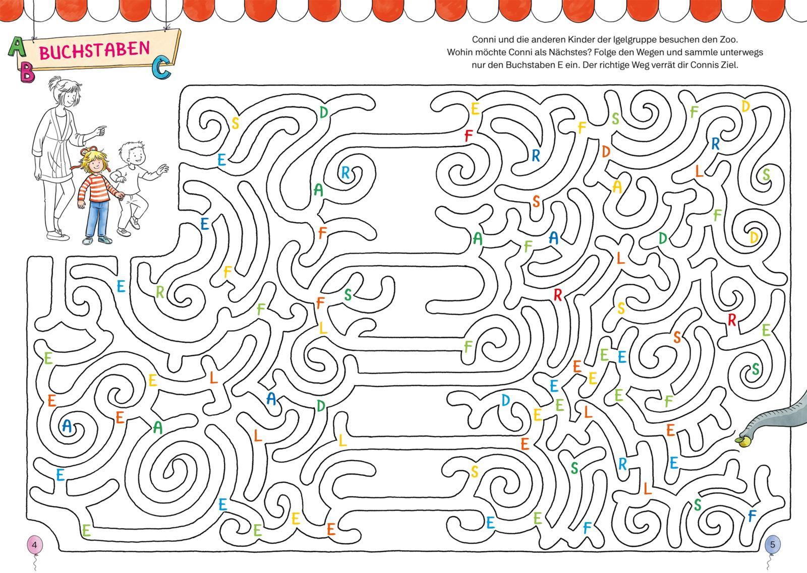 Beispielinhalt (Bild) Conni Gelbe Reihe: Mein superdickes Vorschulbuch