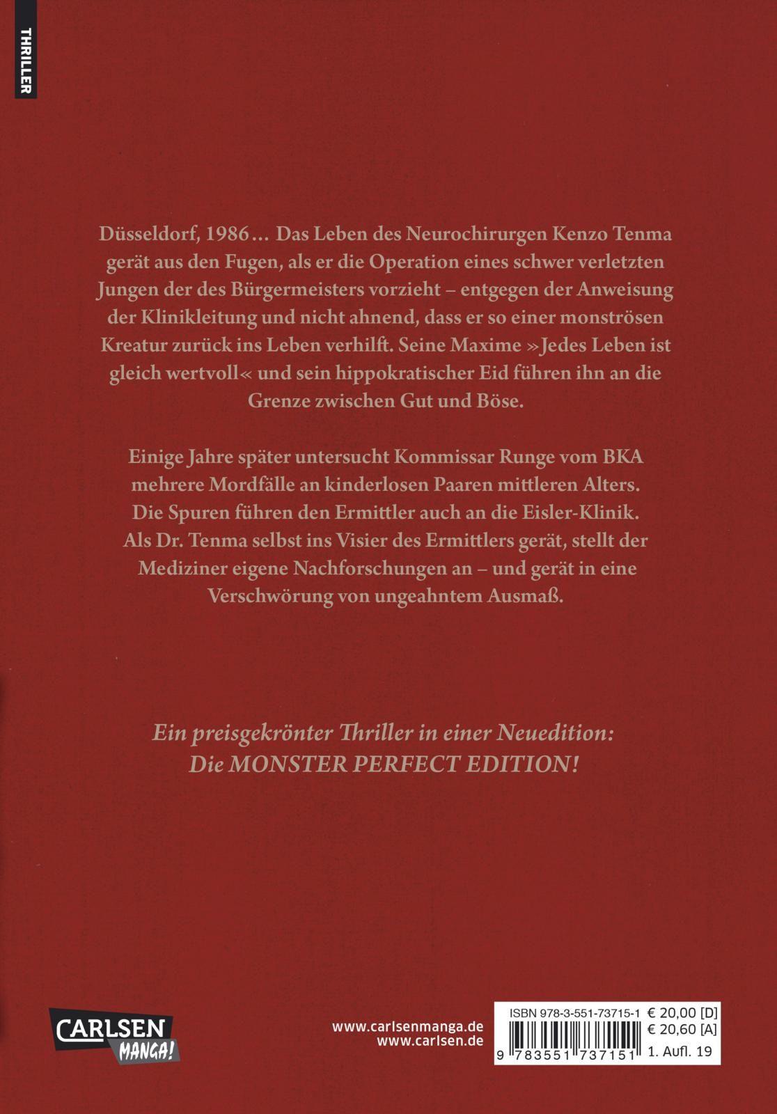 Rückseitencover Monster Perfect Edition 1