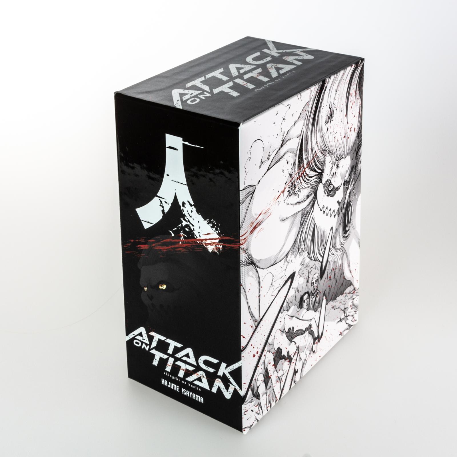 Beispielinhalt (Bild) Attack on Titan, Bände 21-25 im Sammelschuber mit Extra