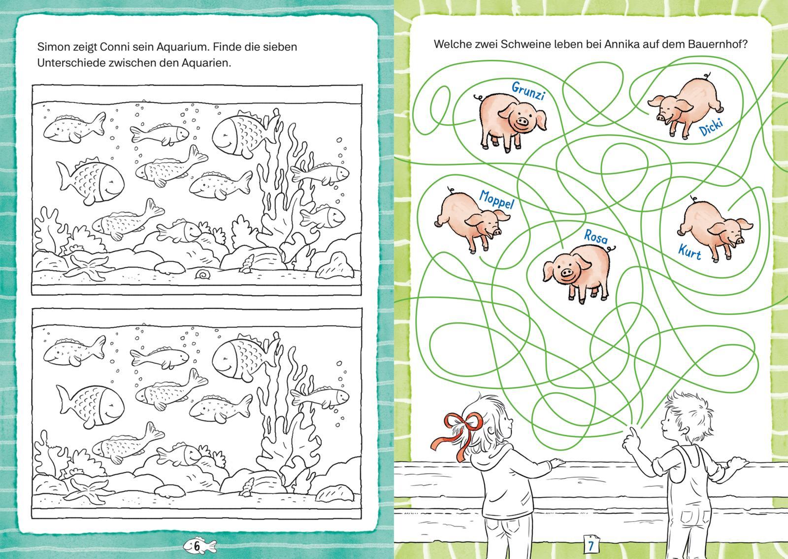 Beispielinhalt (Bild) Aufgepasst! Konzentrationsspiele