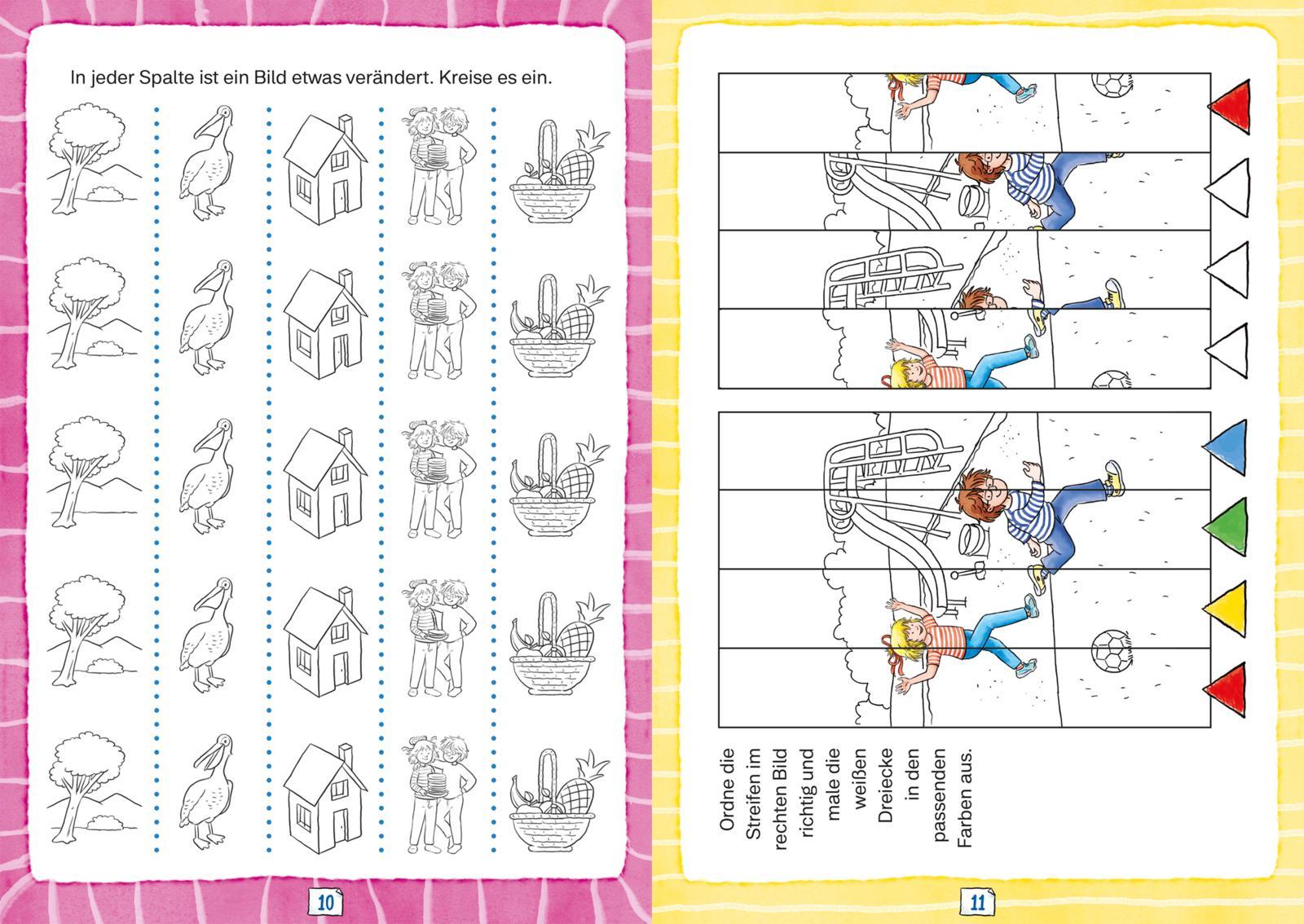 Beispielinhalt (Bild) Aufgepasst! Konzentrationsspiele