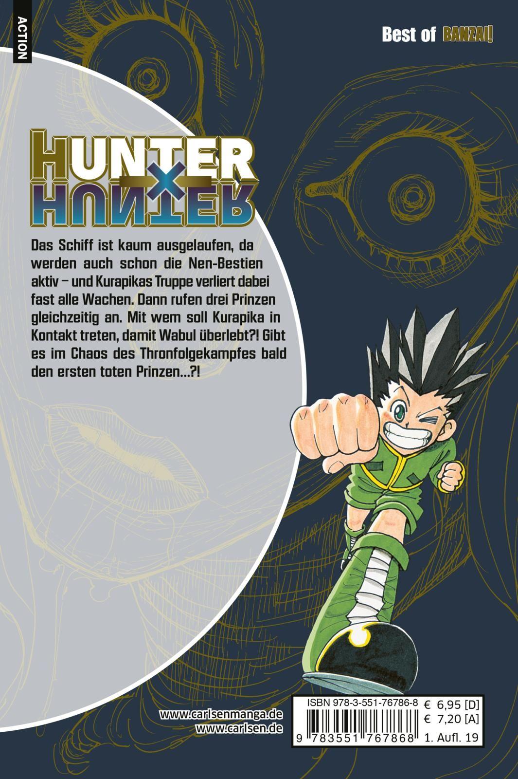 Rückseitencover Hunter X Hunter 35