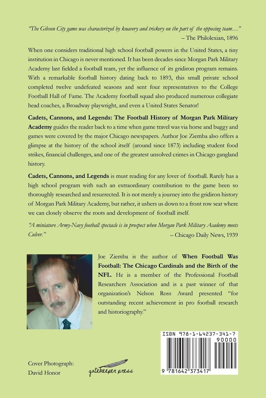 Rückseitencover Cadets, Cannons and Legends