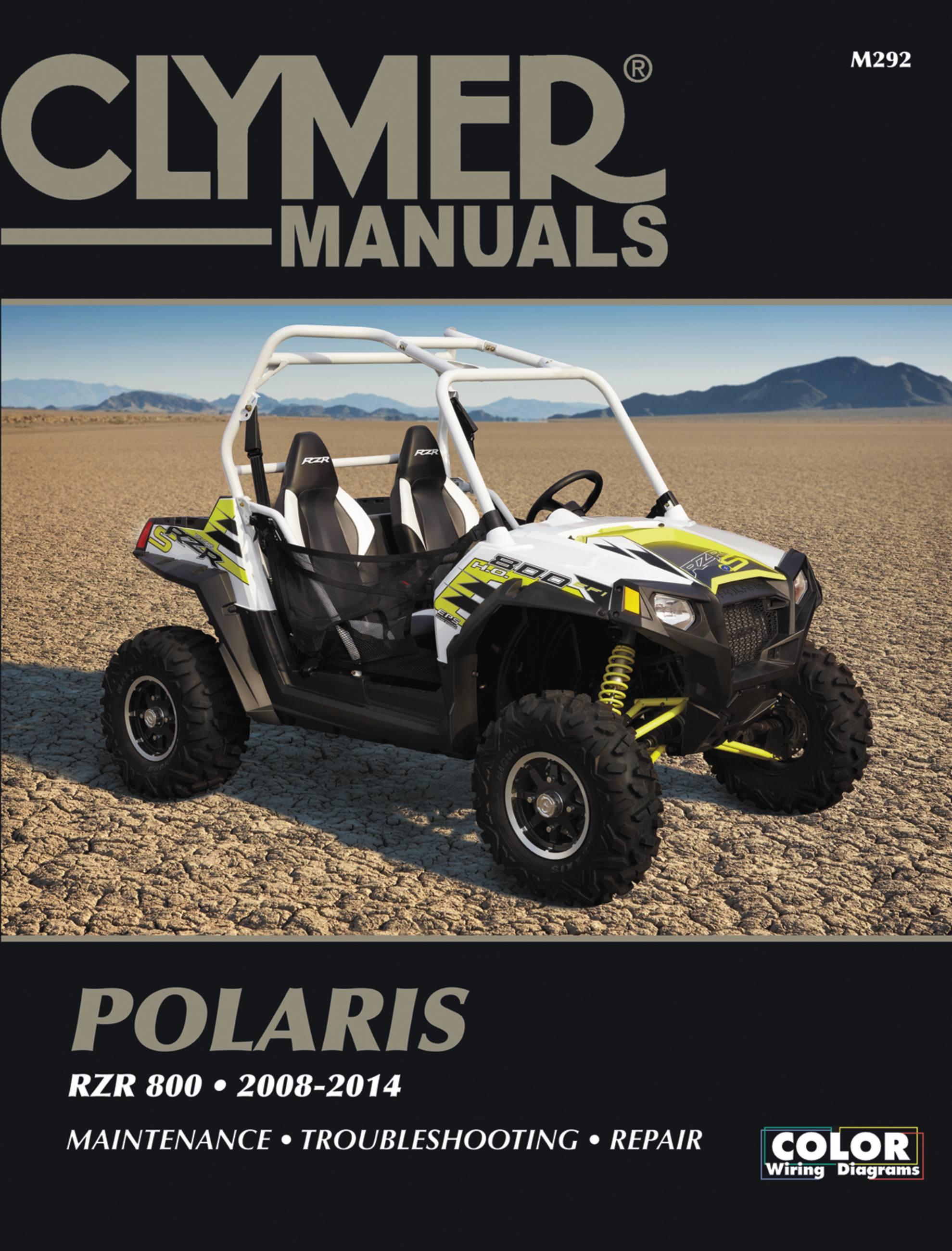 Vorderes Coverbild Polaris RZR 800 Side By Side ATV UTV (2008-2014) Service Repair Manual