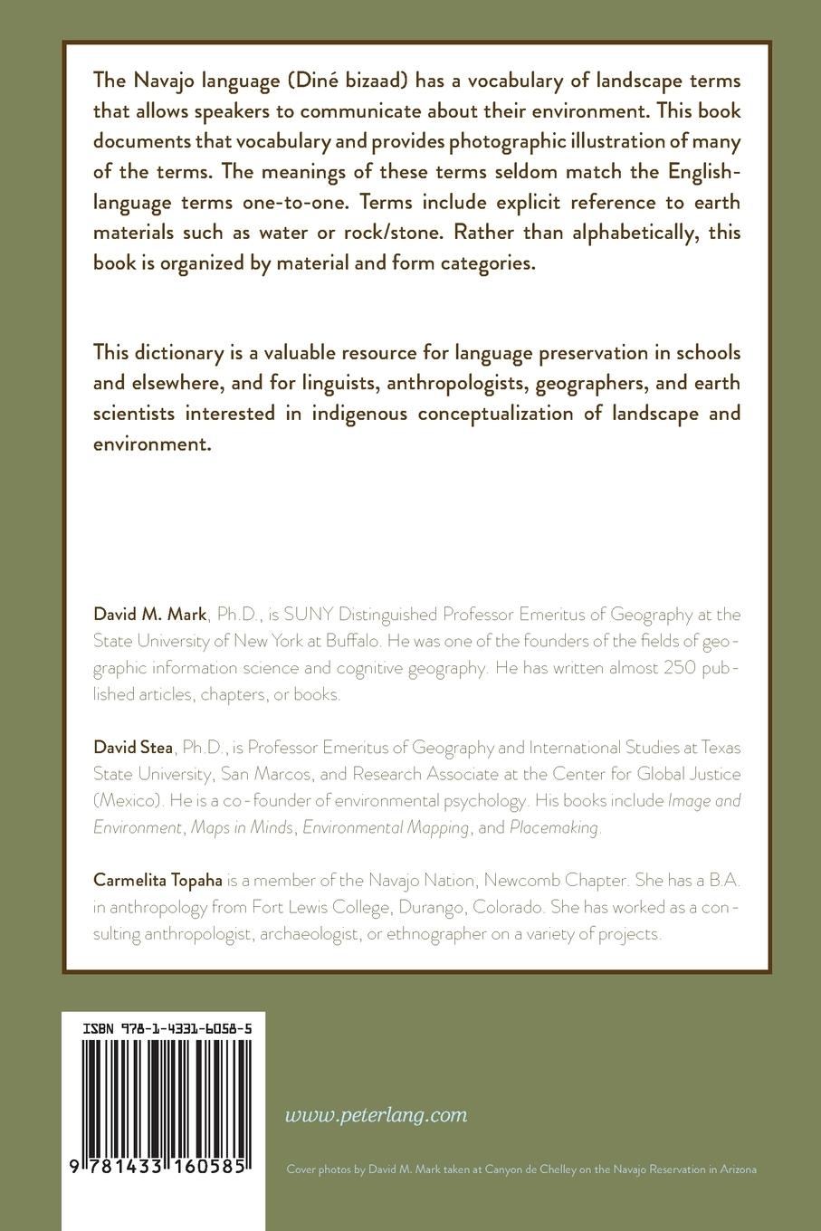 Rückseitencover An Illustrated Dictionary of Navajo Landscape Terms