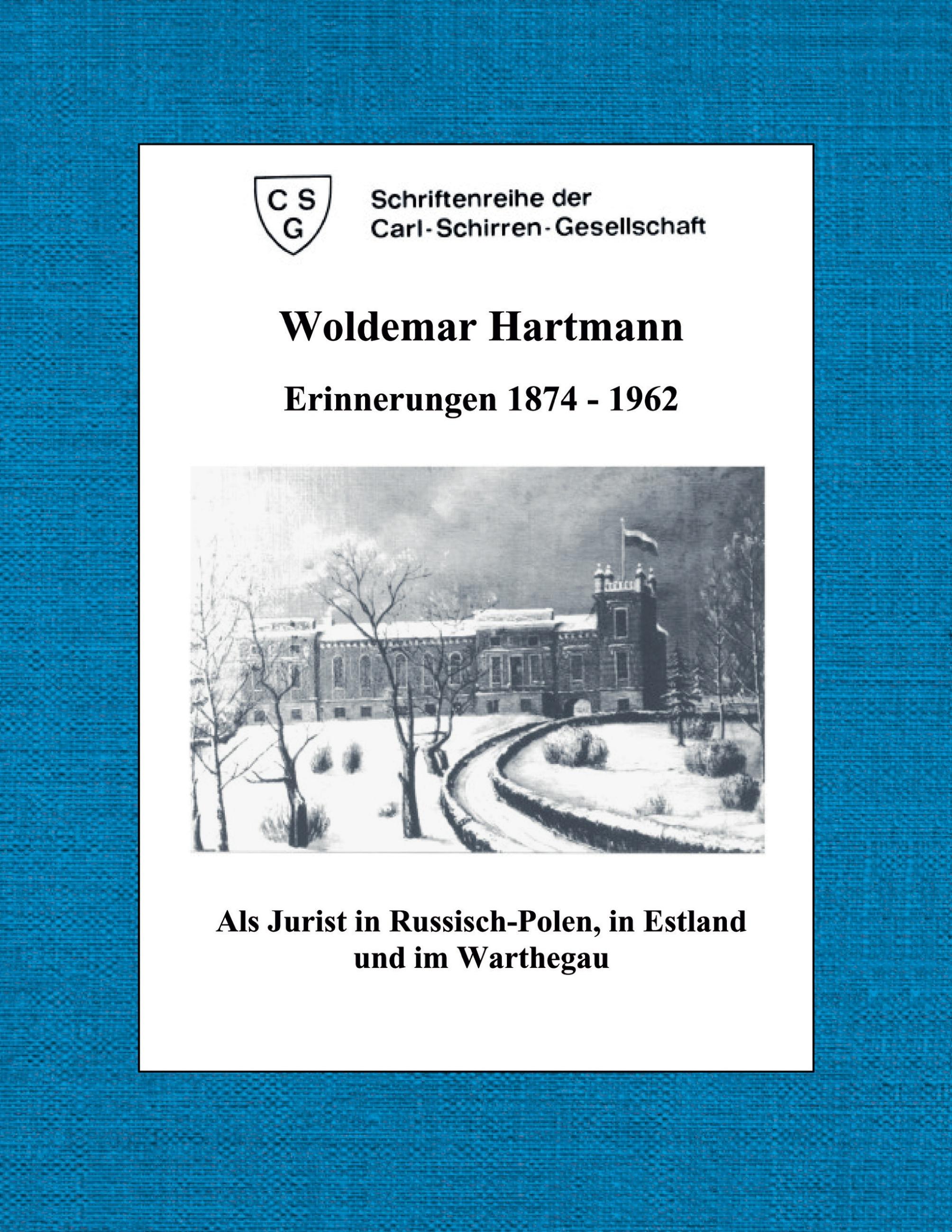 Vorderes Coverbild Woldemar Hartmann  Erinnerungen 1874-1962