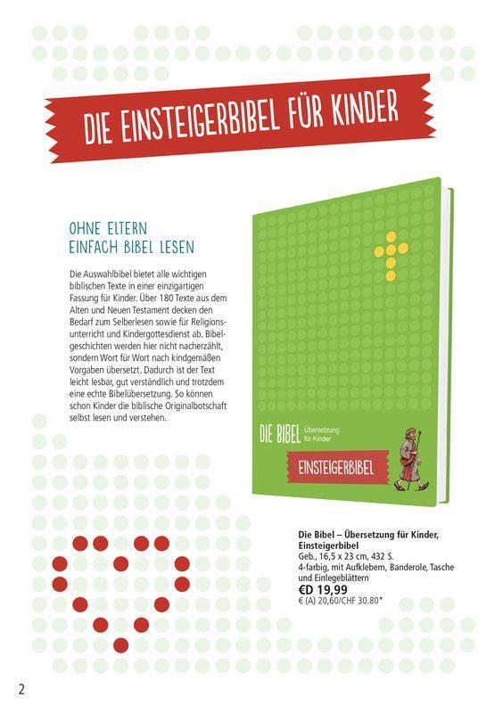 Beispielinhalt (Bild) Die Bibel - Übersetzung für Kinder, Einsteigerbibel