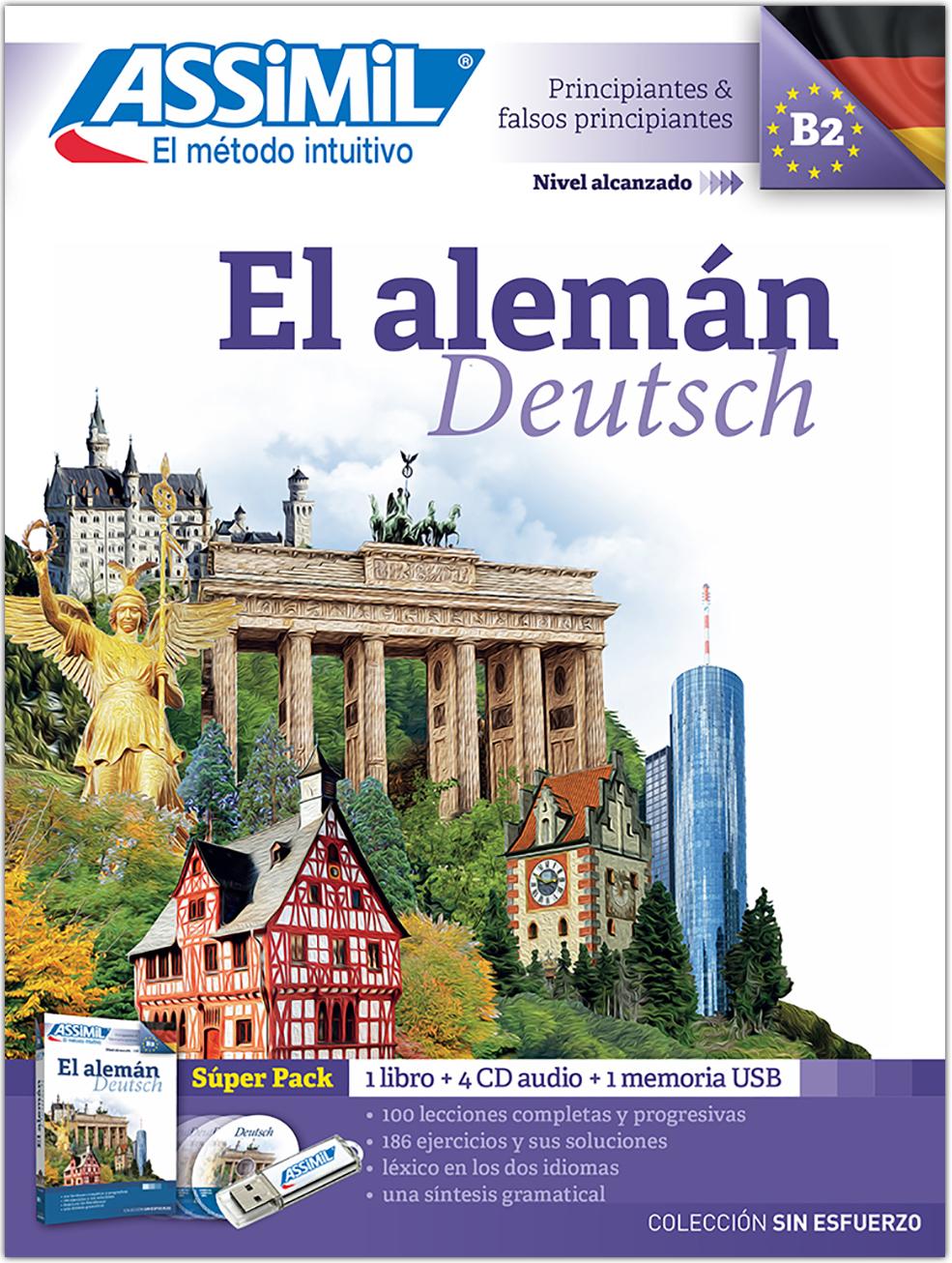 Vorderes Coverbild ASSiMiL El Alemán - Colección 'sin esfuerzo' Super Pack. Deutsch Sprachkurs auf Spanisch