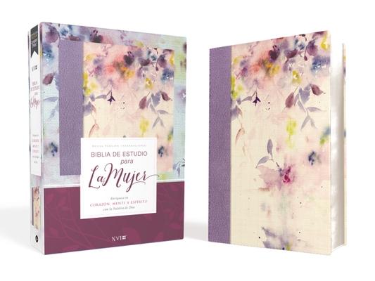 Vorderes Coverbild Biblia de Estudio Para La Mujer Nvi, Leathersoft/Tela Lila