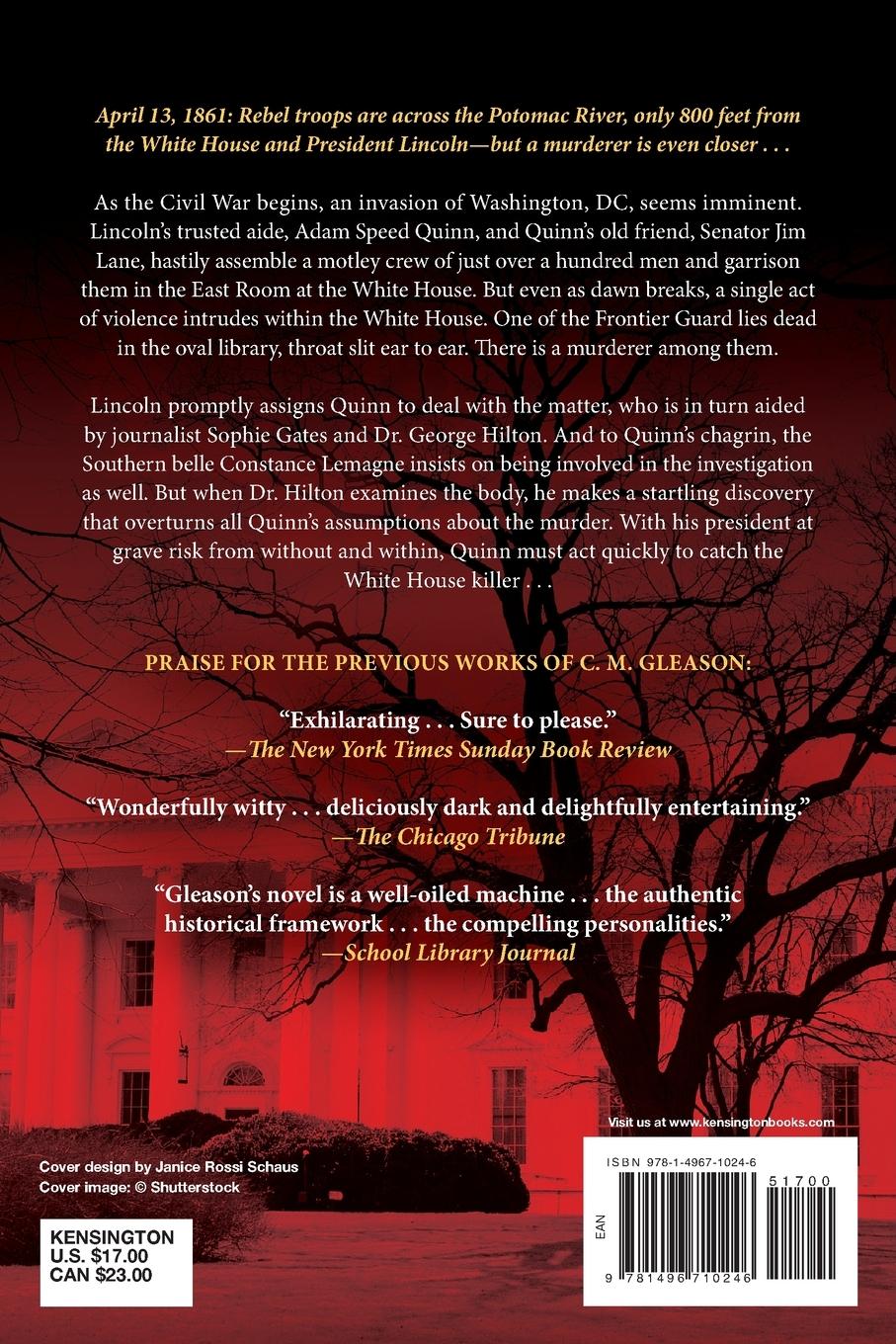 Rückseitencover Murder in the Oval Library