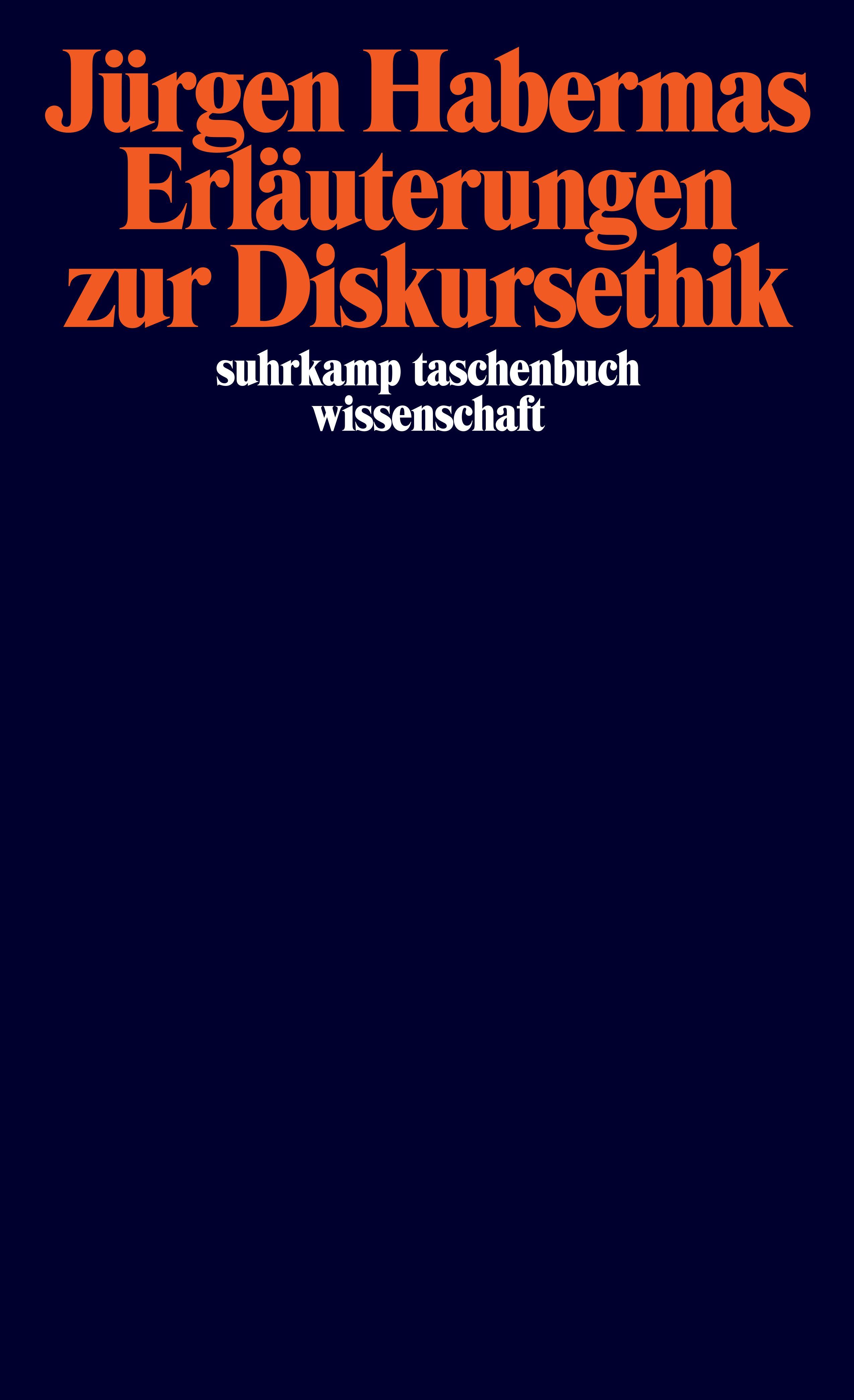 Vorderes Coverbild Erläuterungen zur Diskursethik