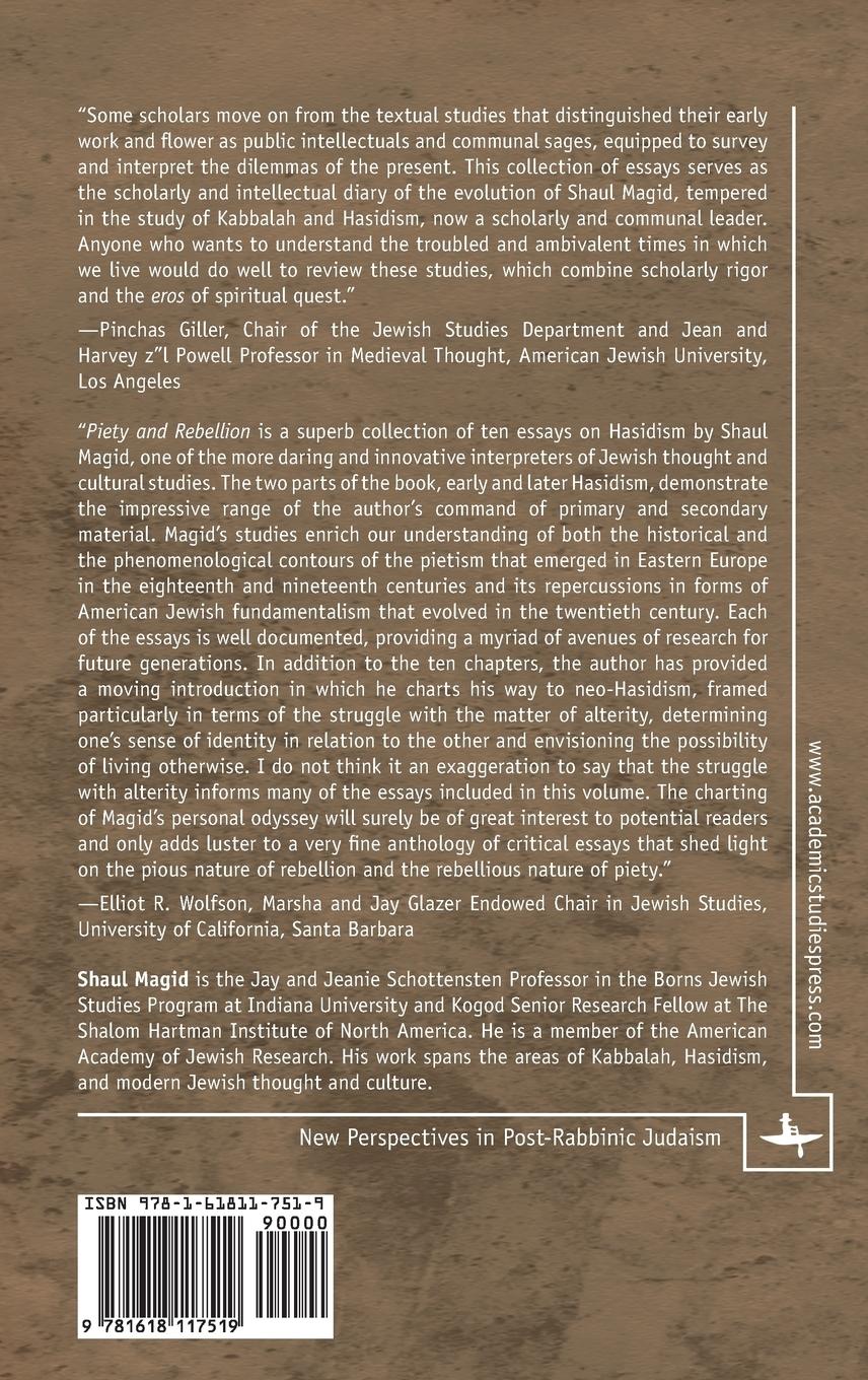 Rückseitencover Piety and Rebellion