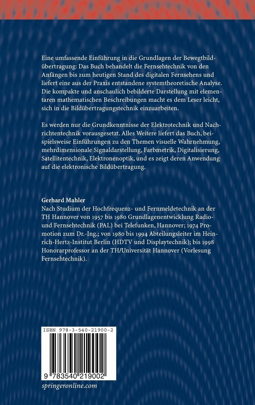 Rückseitencover Die Grundlagen der Fernsehtechnik