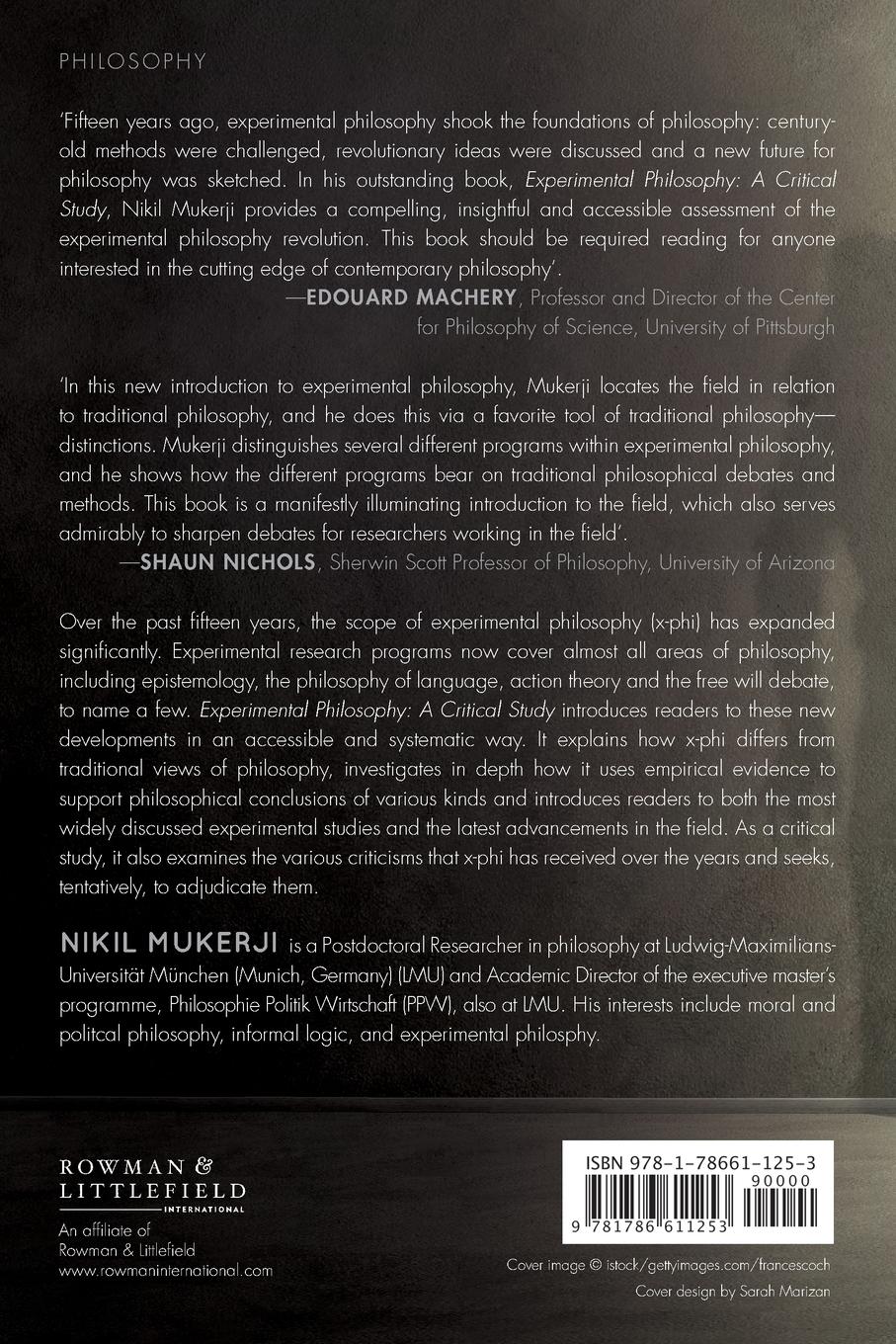 Rückseitencover Experimental Philosophy