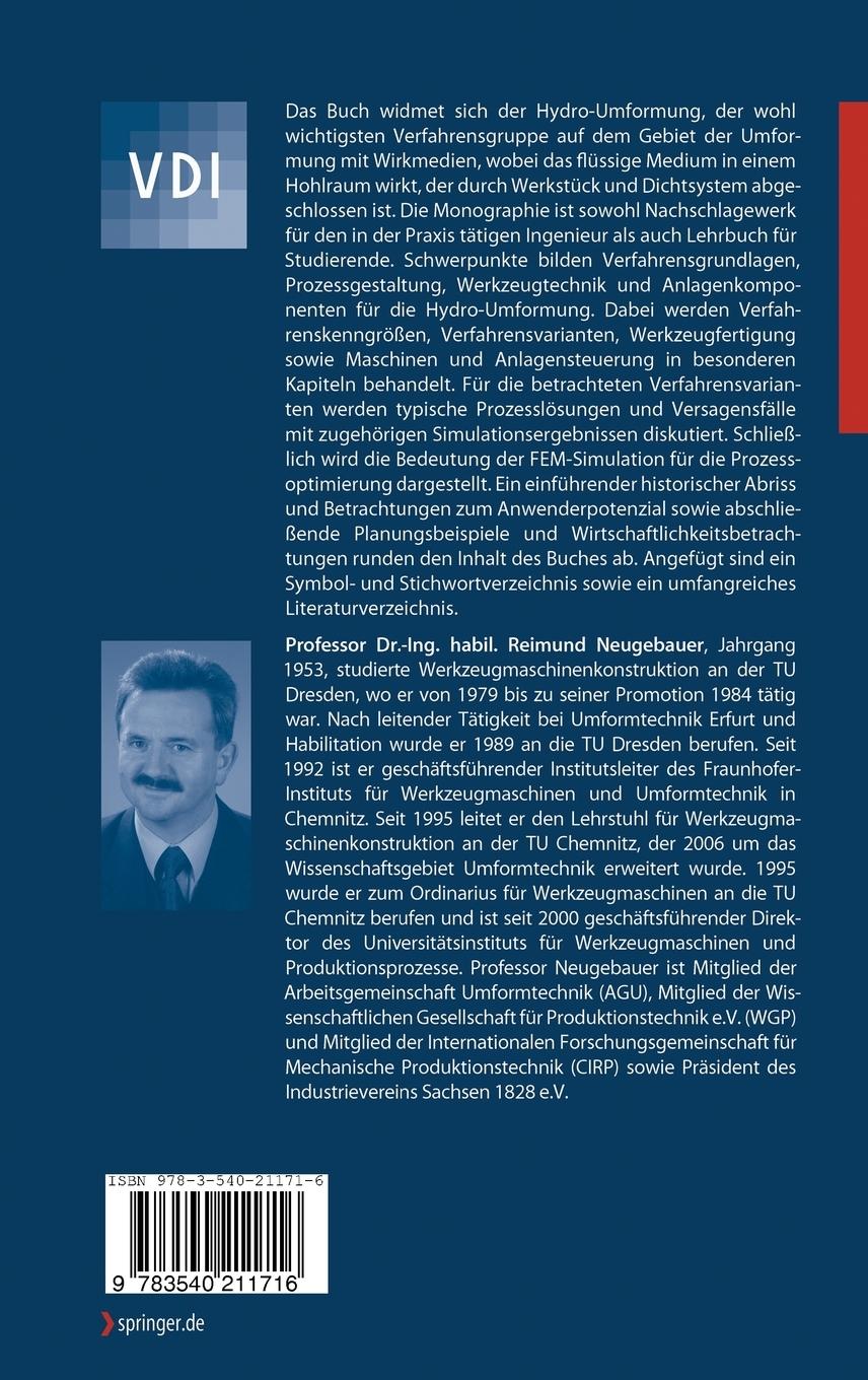 Rückseitencover Hydro-Umformung