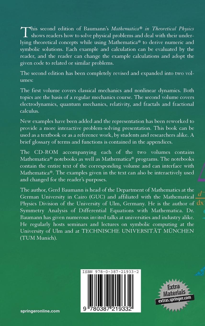 Rückseitencover Mathematica for Theoretical Physics