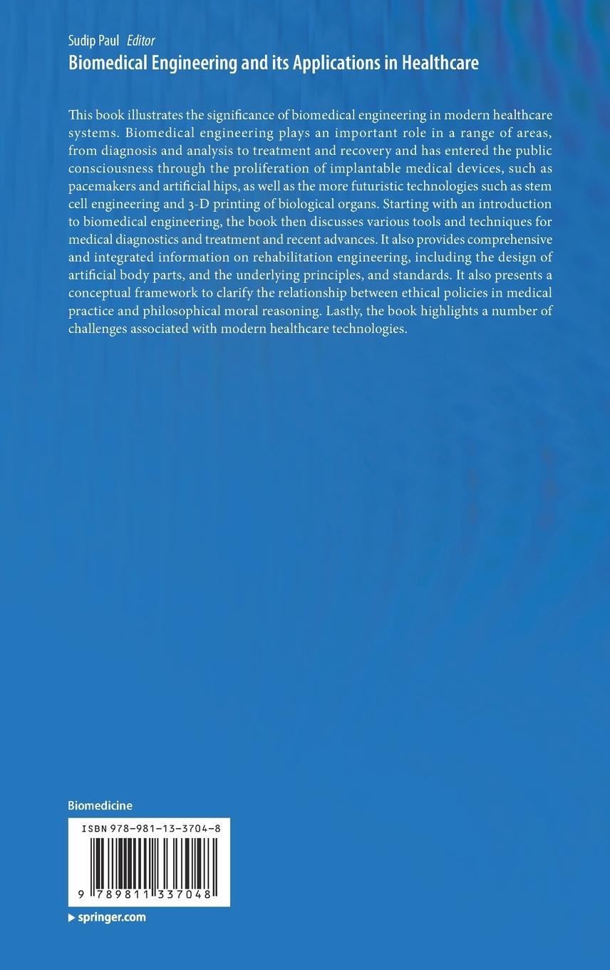 Rückseitencover Biomedical Engineering and its Applications in Healthcare
