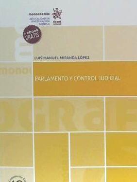 Vorderes Coverbild Parlamento y control judicial
