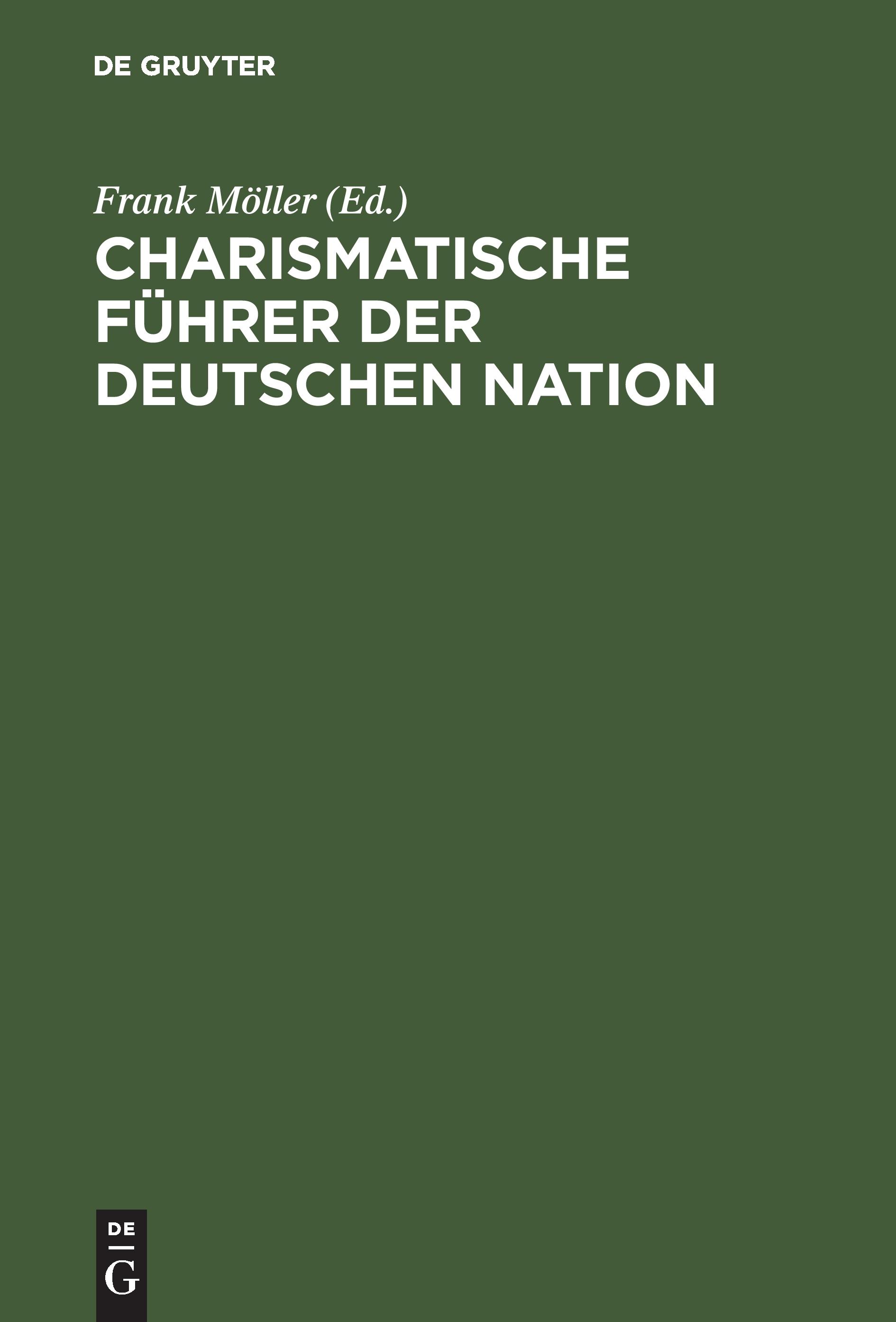 Vorderes Coverbild Charismatische Führer der deutschen Nation