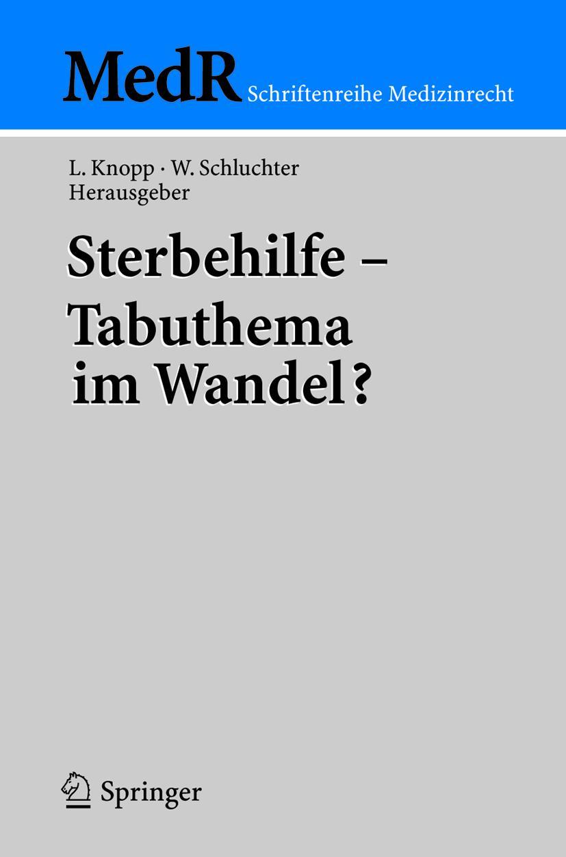 Vorderes Coverbild Sterbehilfe - Tabuthema im Wandel?