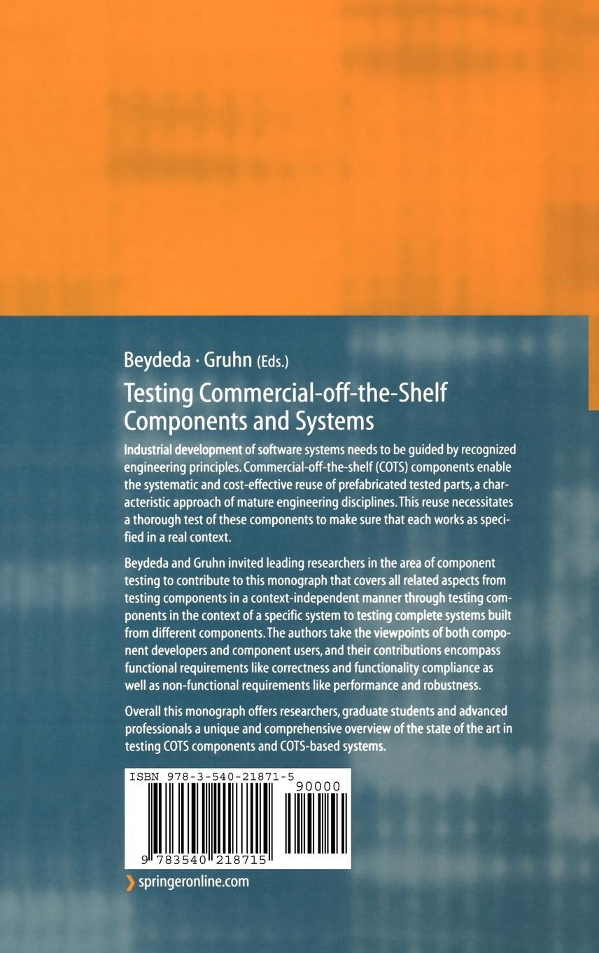 Rückseitencover Testing Commercial-off-the-Shelf Components and Systems