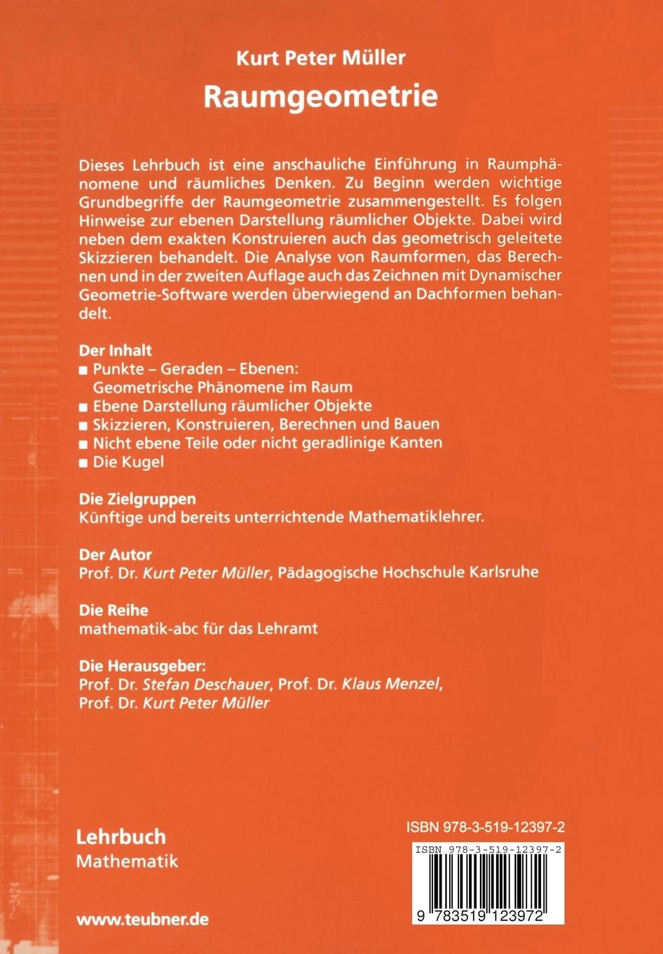 Rückseitencover Raumgeometrie