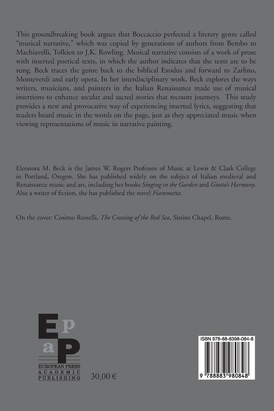 Rückseitencover Boccaccio and the Invention of Musical Narrative