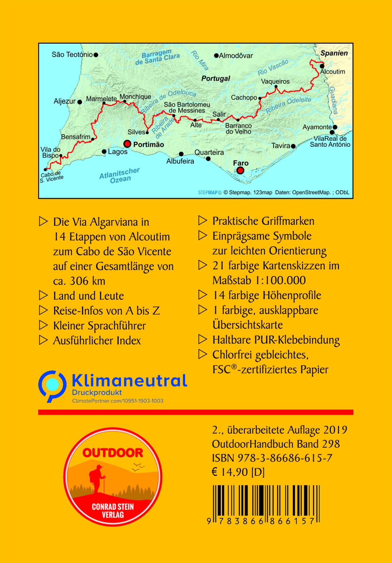 Rückseitencover Portugal: Via Algarviana