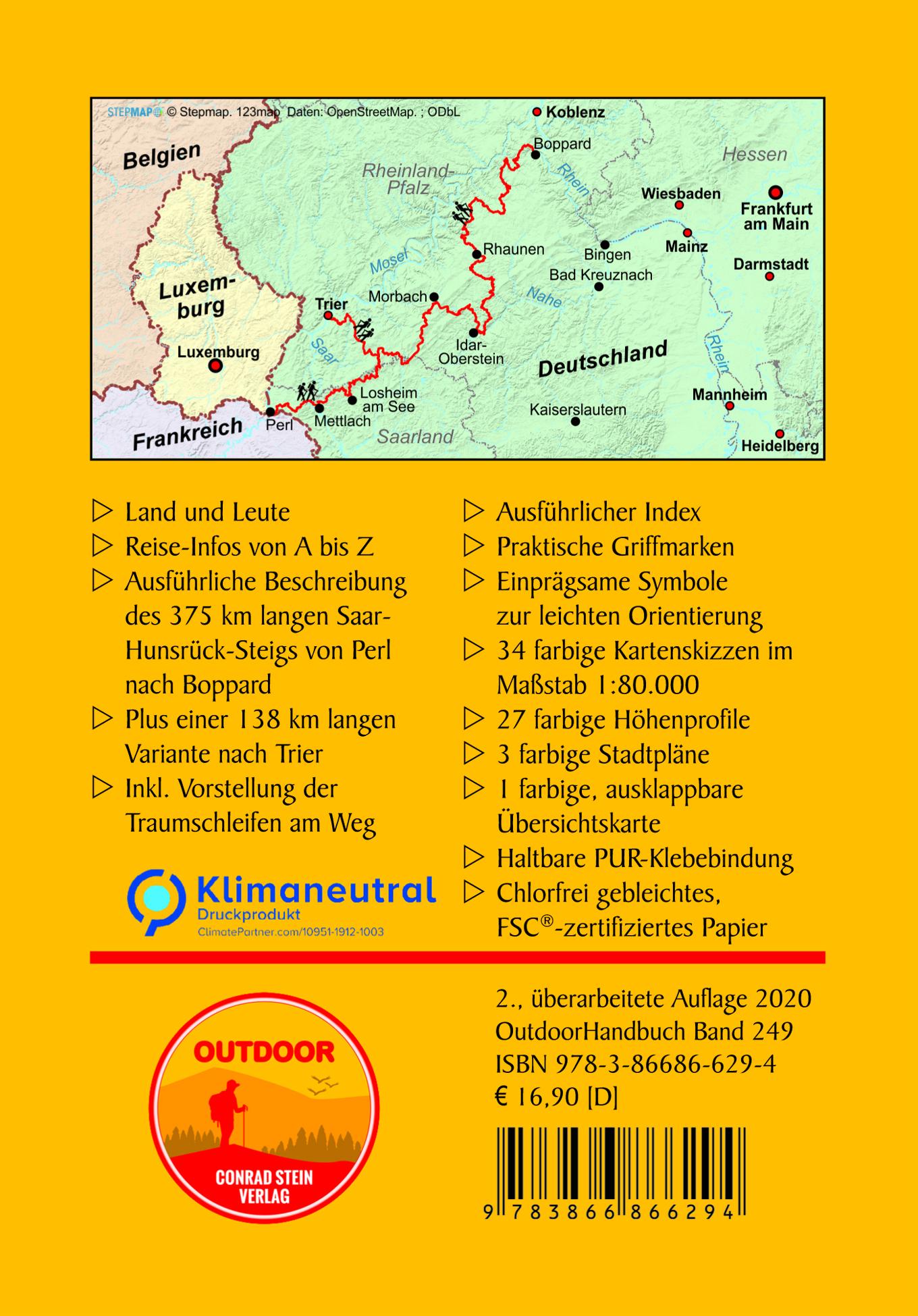 Rückseitencover Saar-Hunsrück-Steig